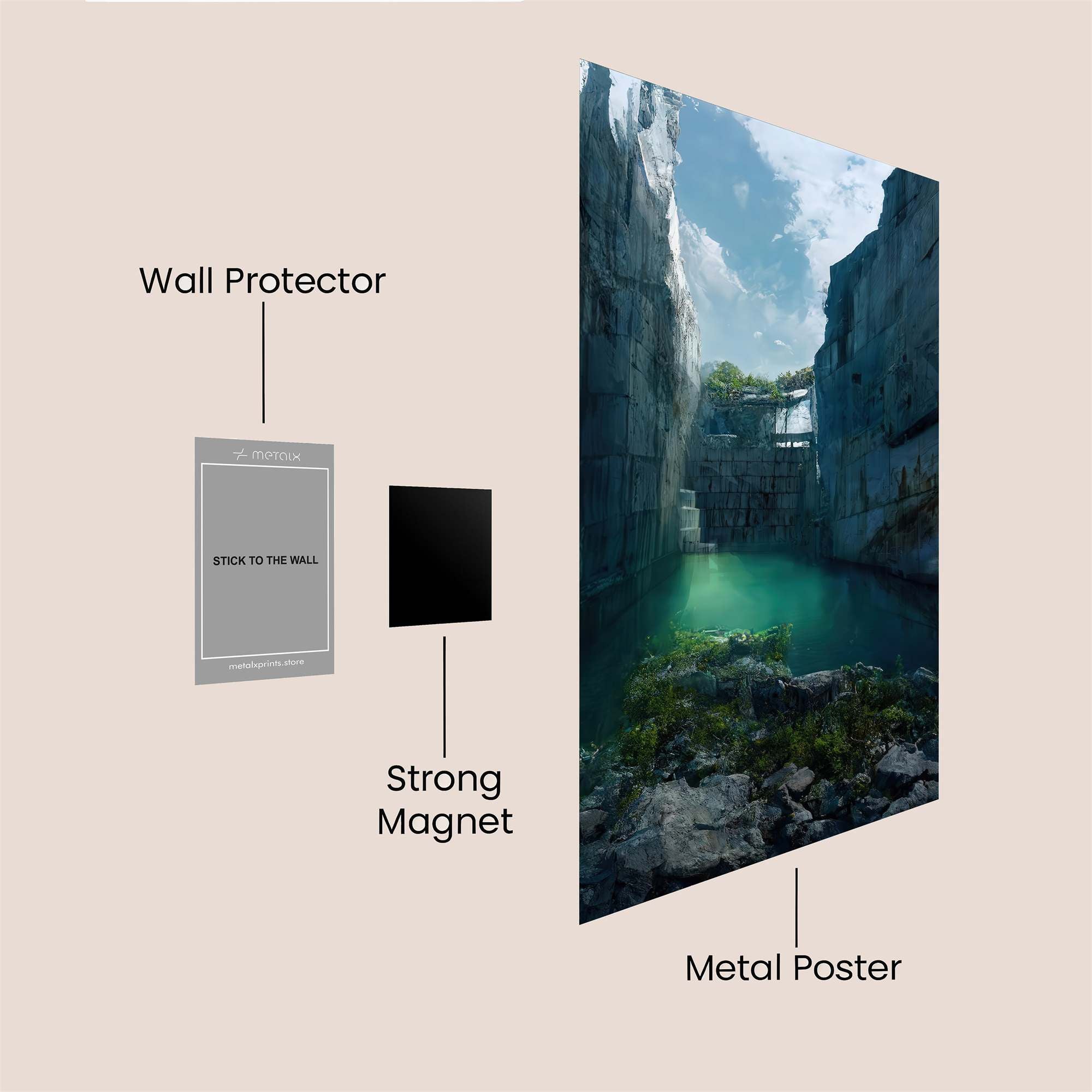 Quarry Serenity Safe Wall Magnetic / M