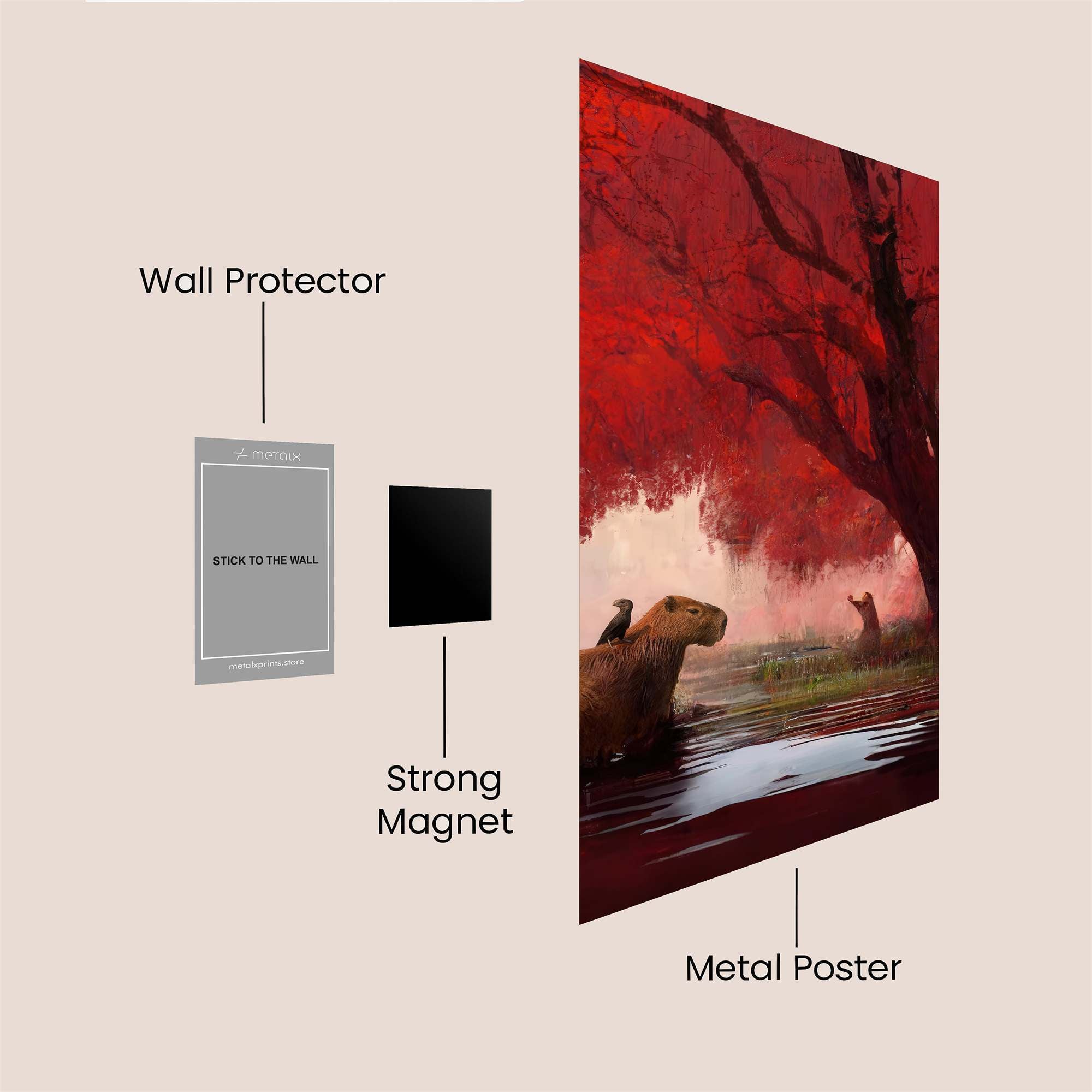 Capybara Serenity Safe Wall Magnetic / M