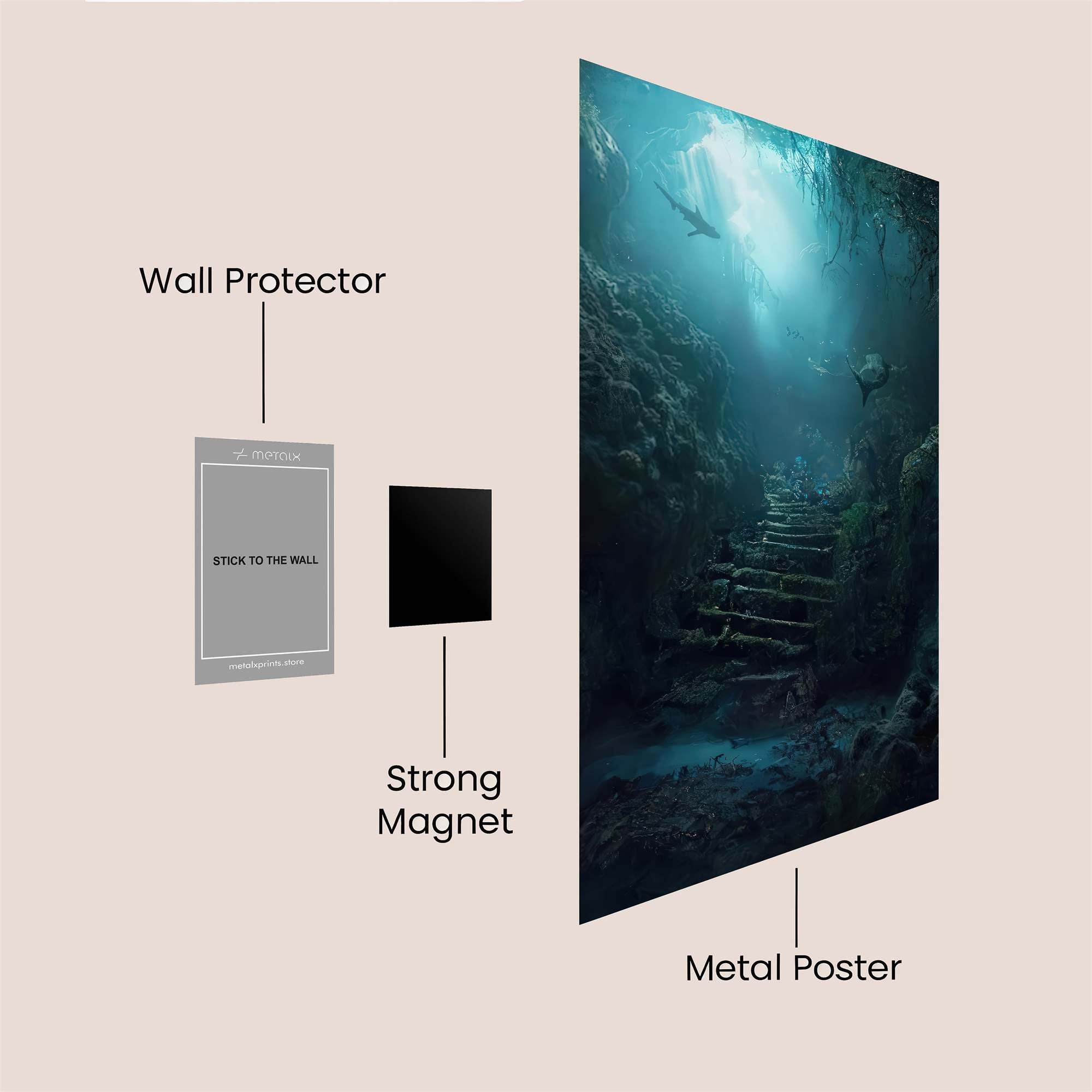 Atlantis Enigma Safe Wall Magnetic / M