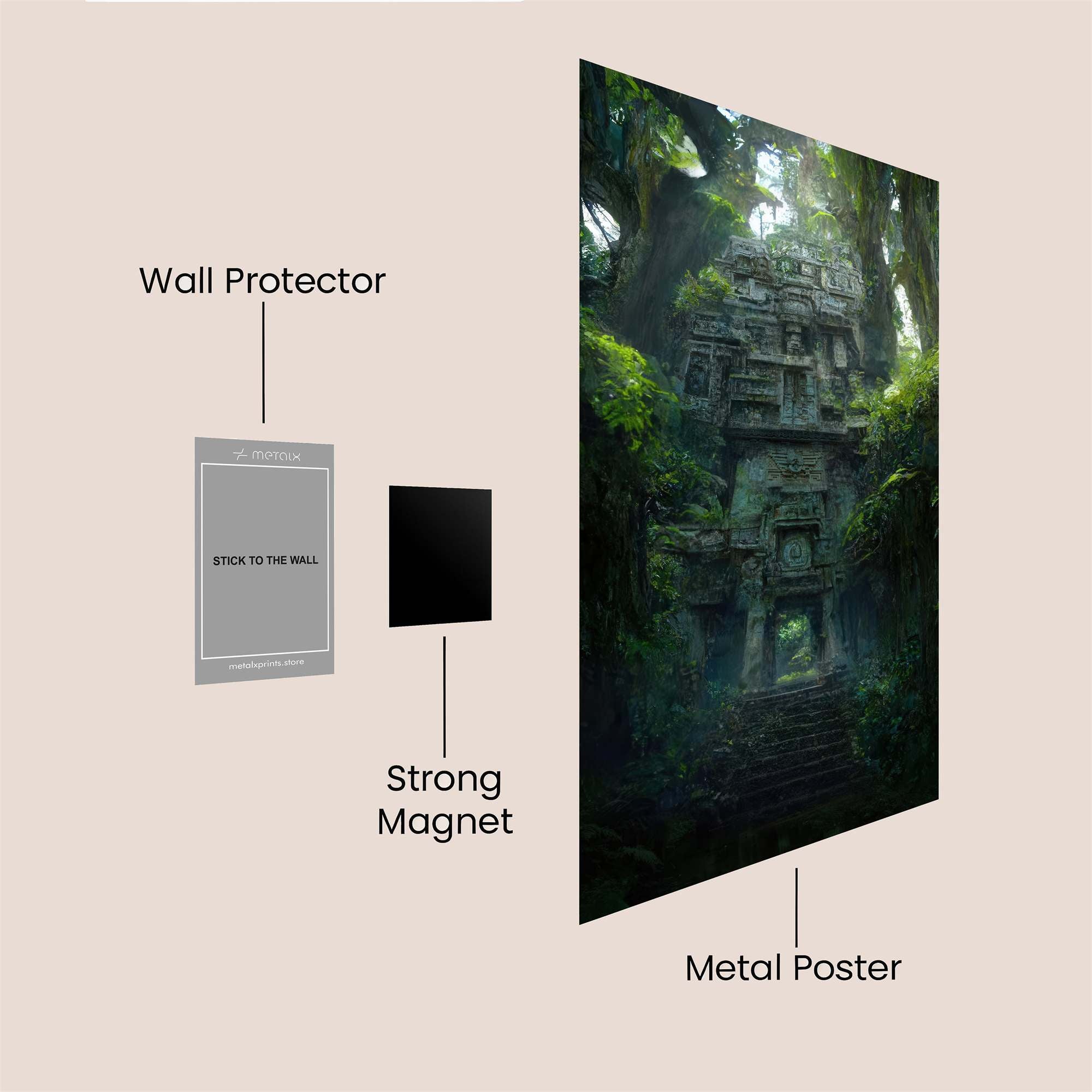 Temple Whisper Safe Wall Magnetic / M
