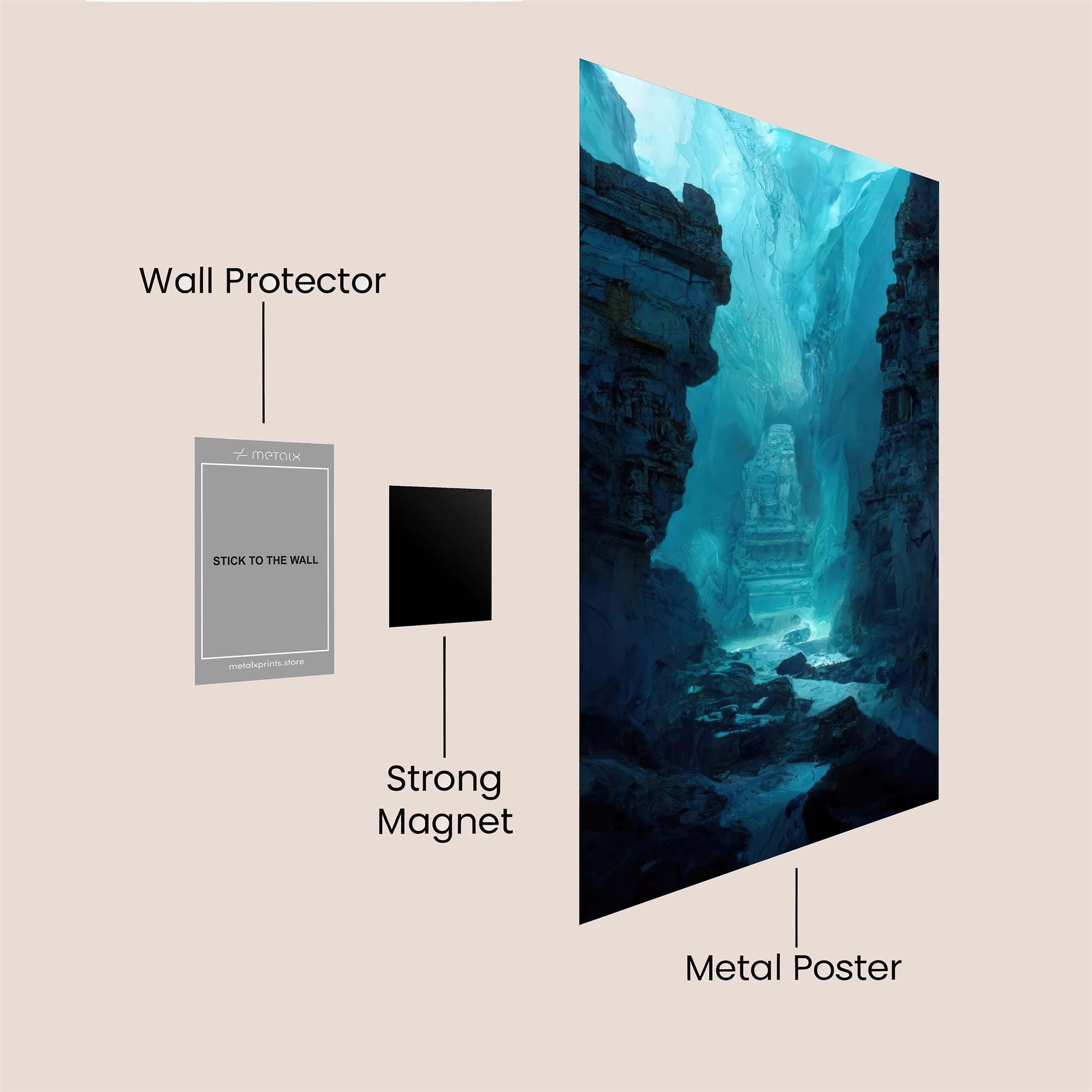 Temple Serene Safe Wall Magnetic / M