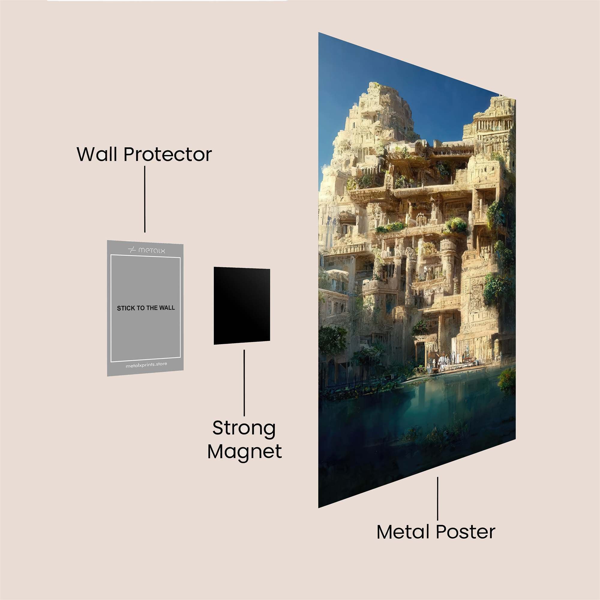 Temple Serenity Safe Wall Magnetic / M