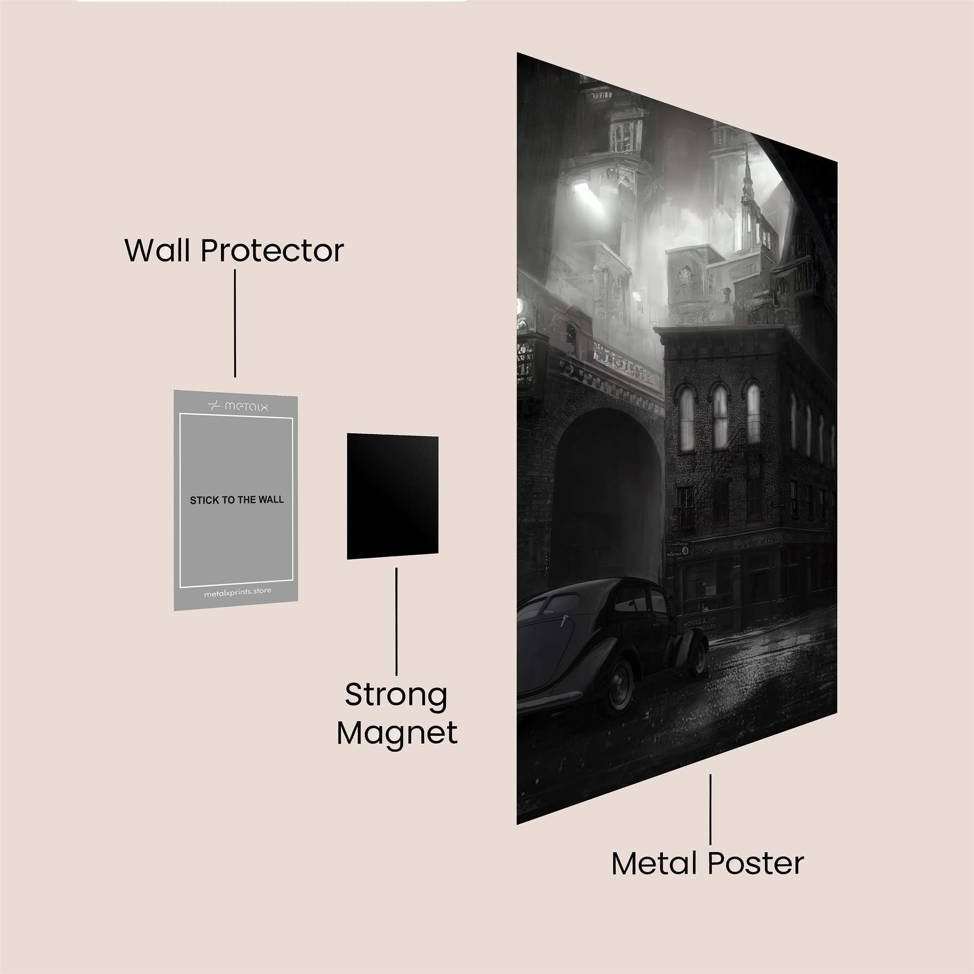Gotham Gloom Safe Wall Magnetic / M