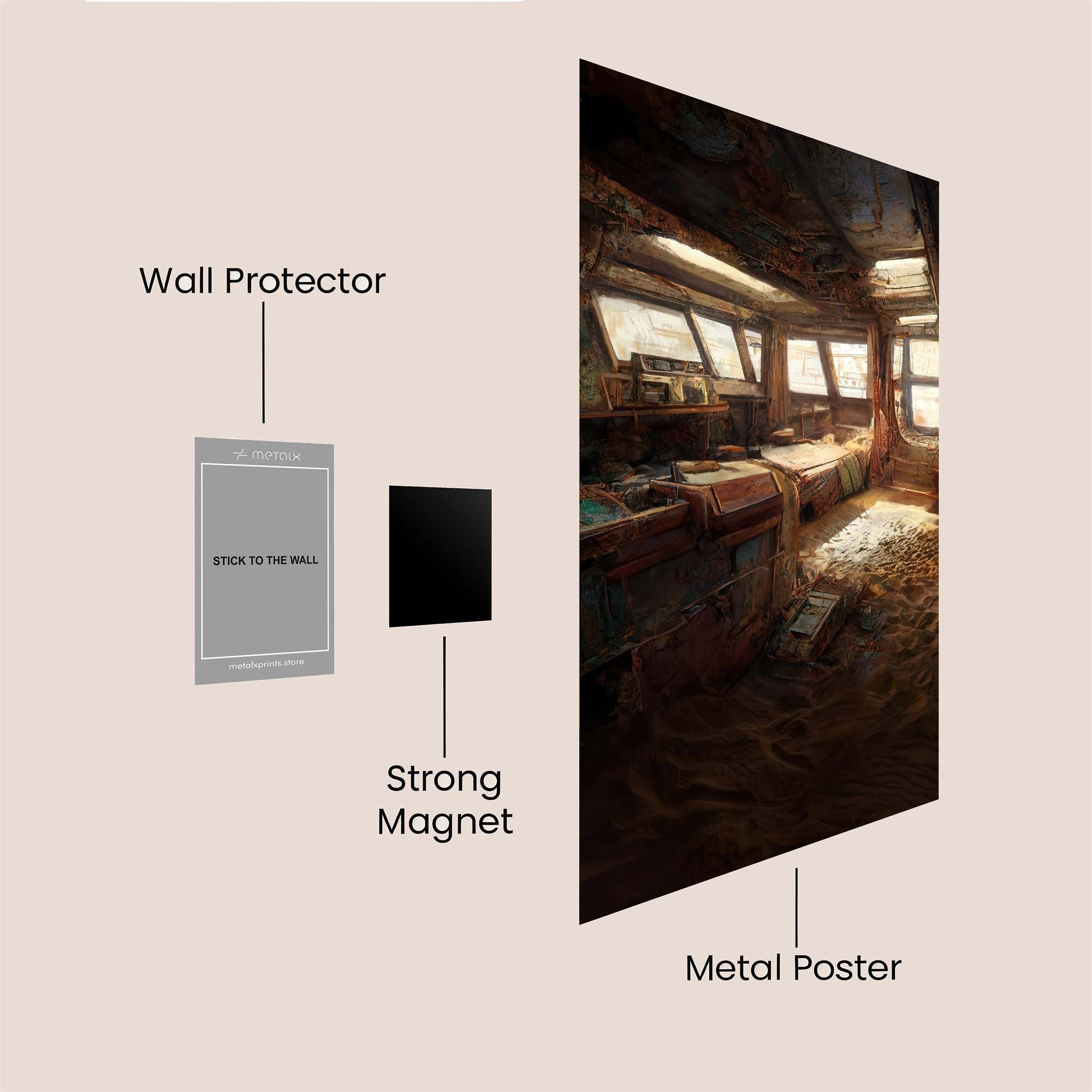 Shipwrecked Serenity Safe Wall Magnetic / M