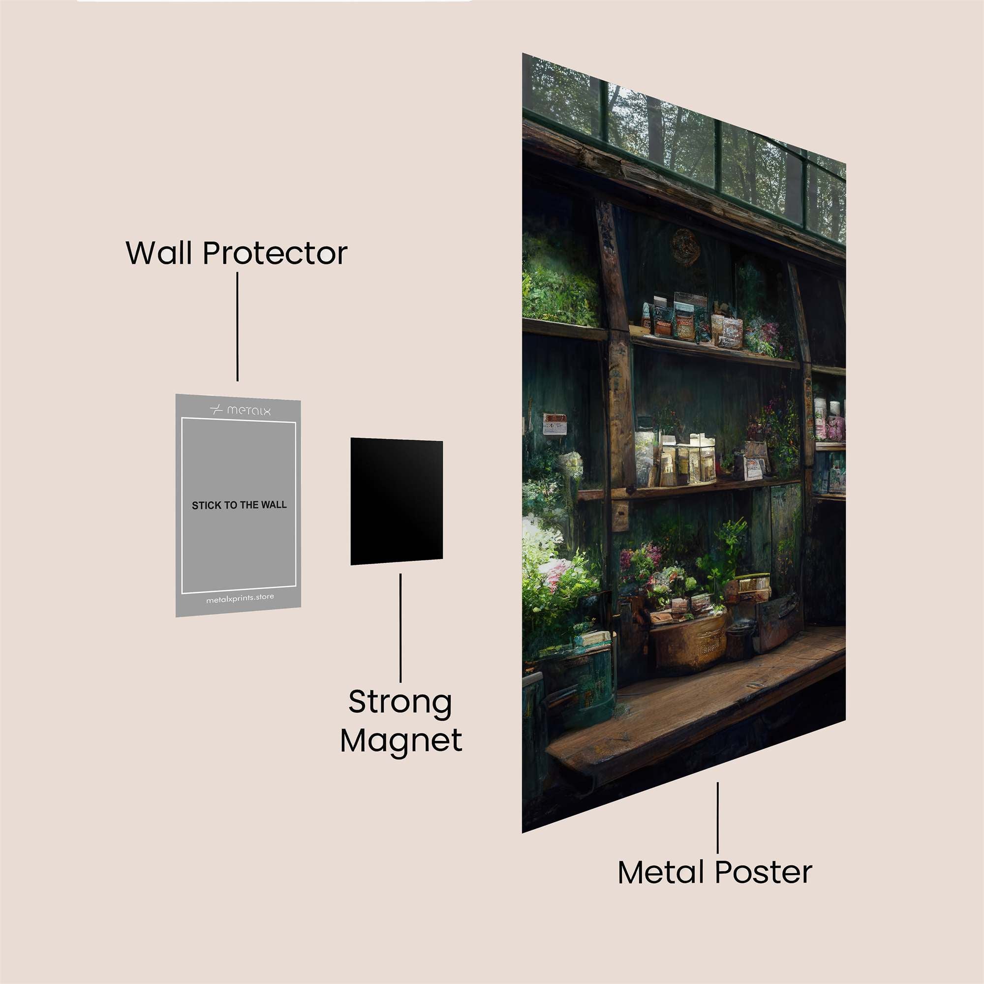 Floral Haven Safe Wall Magnetic / M