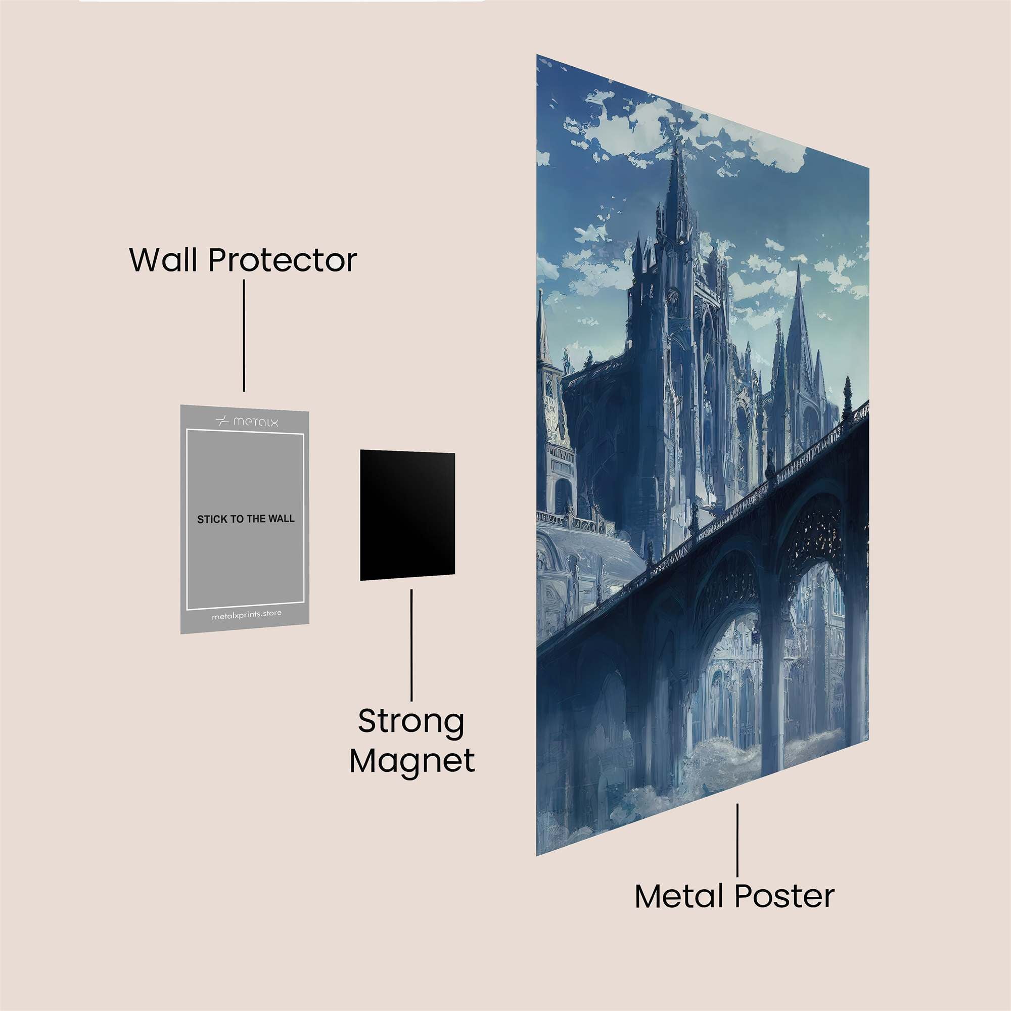 Gothic Serenity Safe Wall Magnetic / M