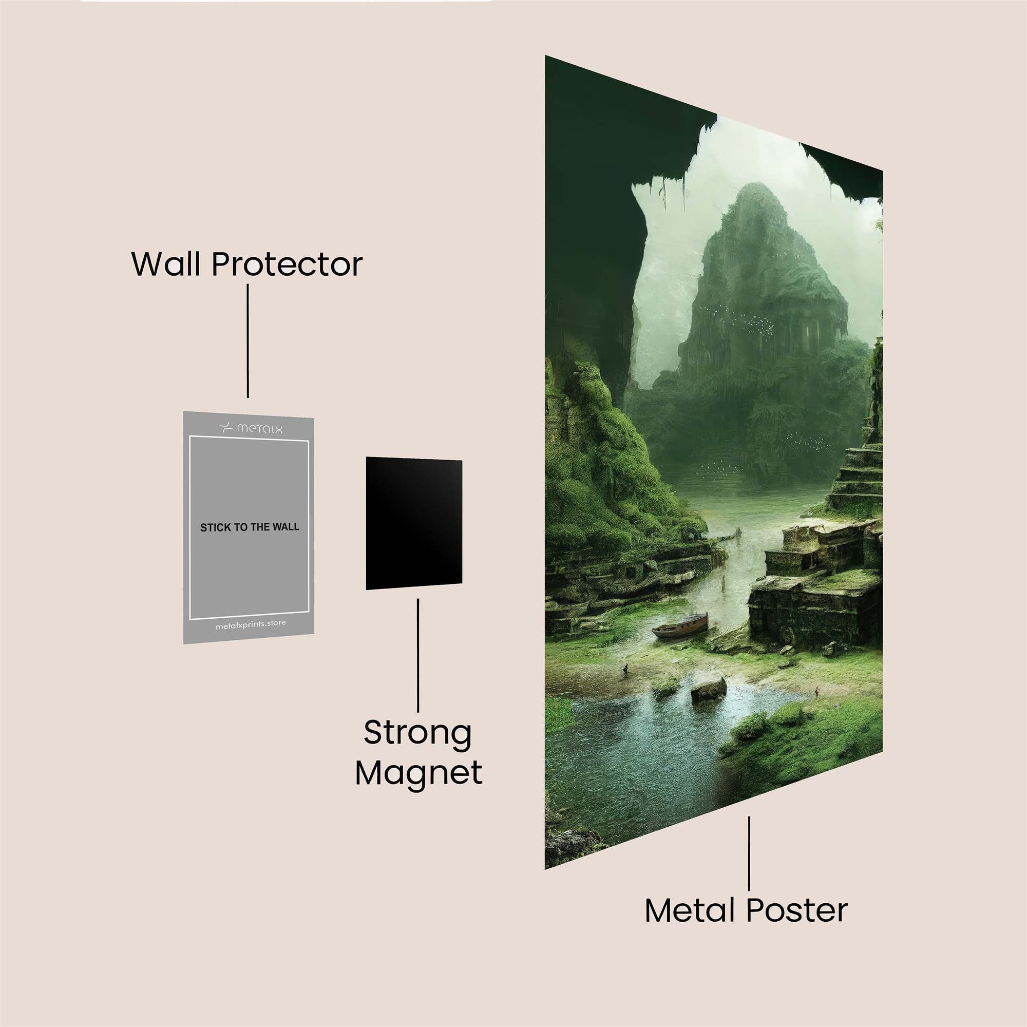Temple Serenity Safe Wall Magnetic / M