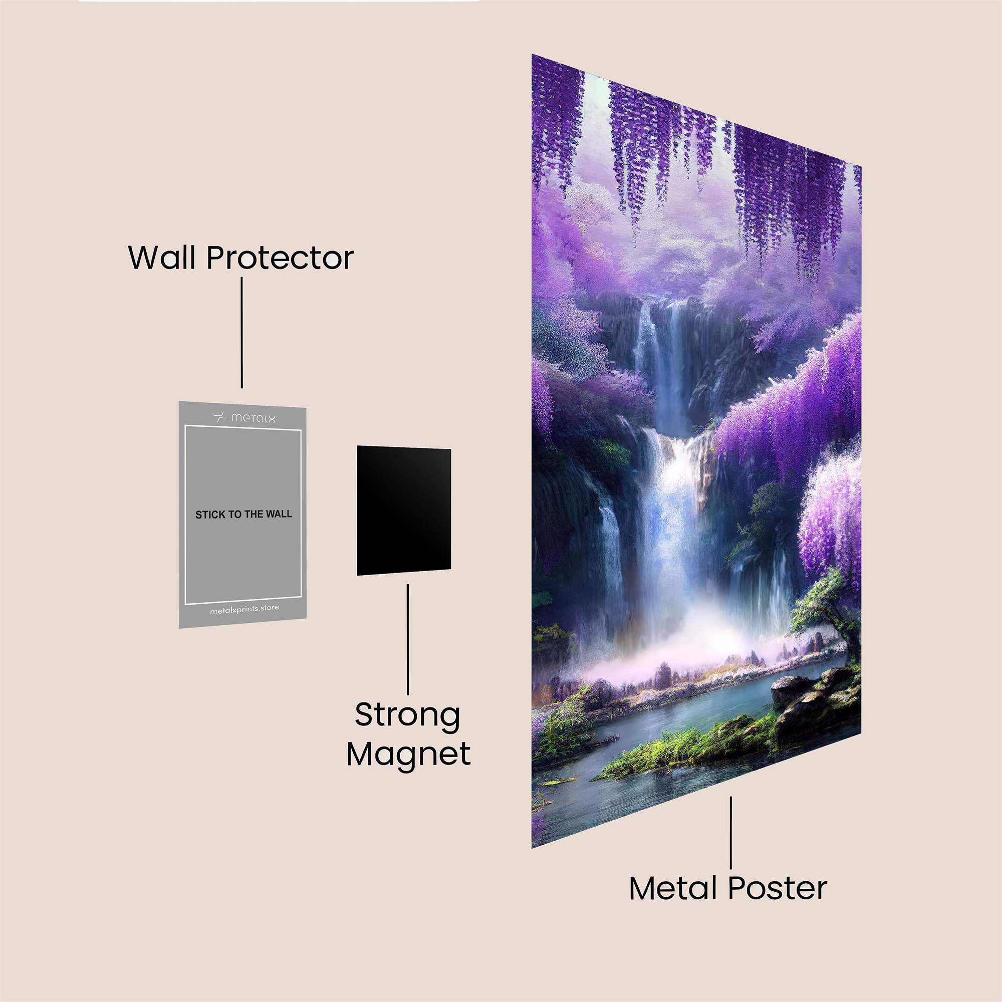 Wisteria Whimsy Safe Wall Magnetic / M