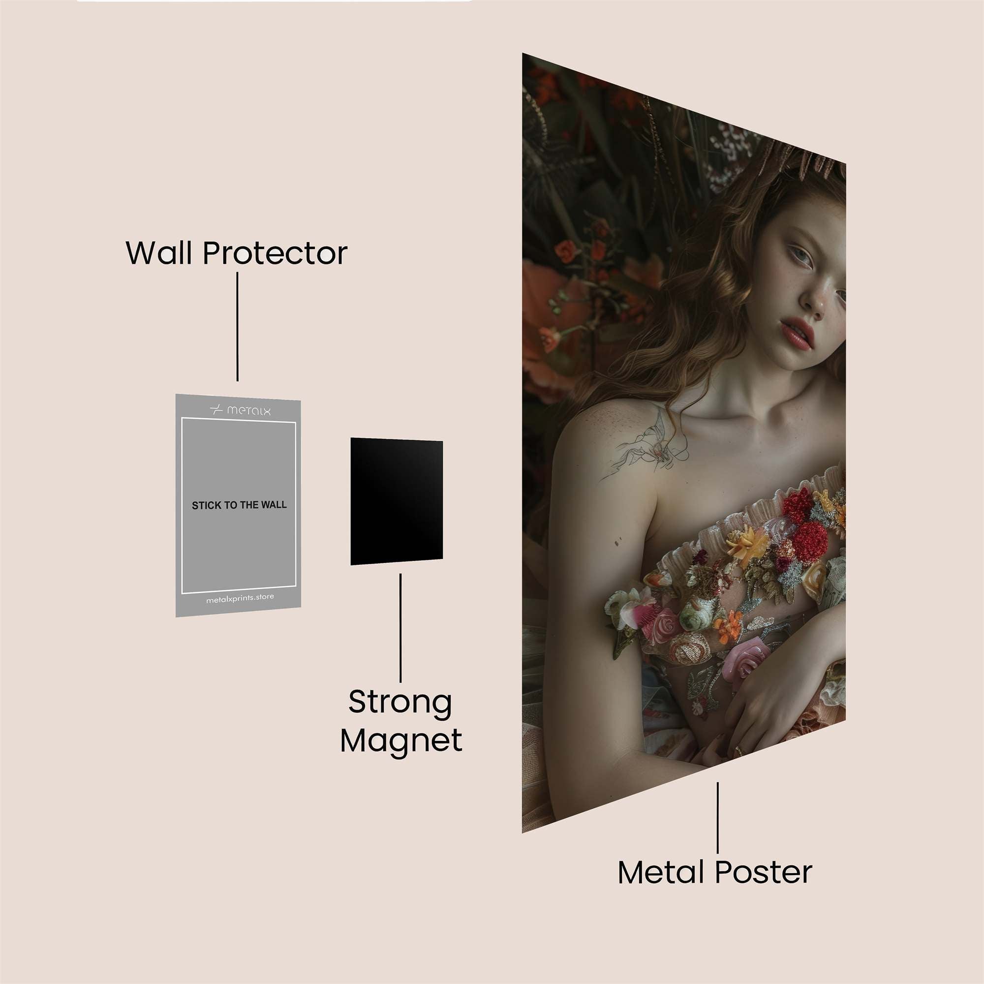 FlowerWhisper Safe Wall Magnetic / M