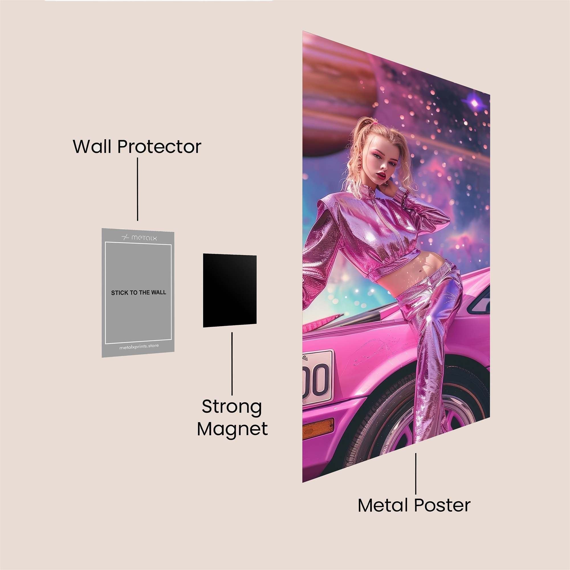 Cosmic Vibe Safe Wall Magnetic / M