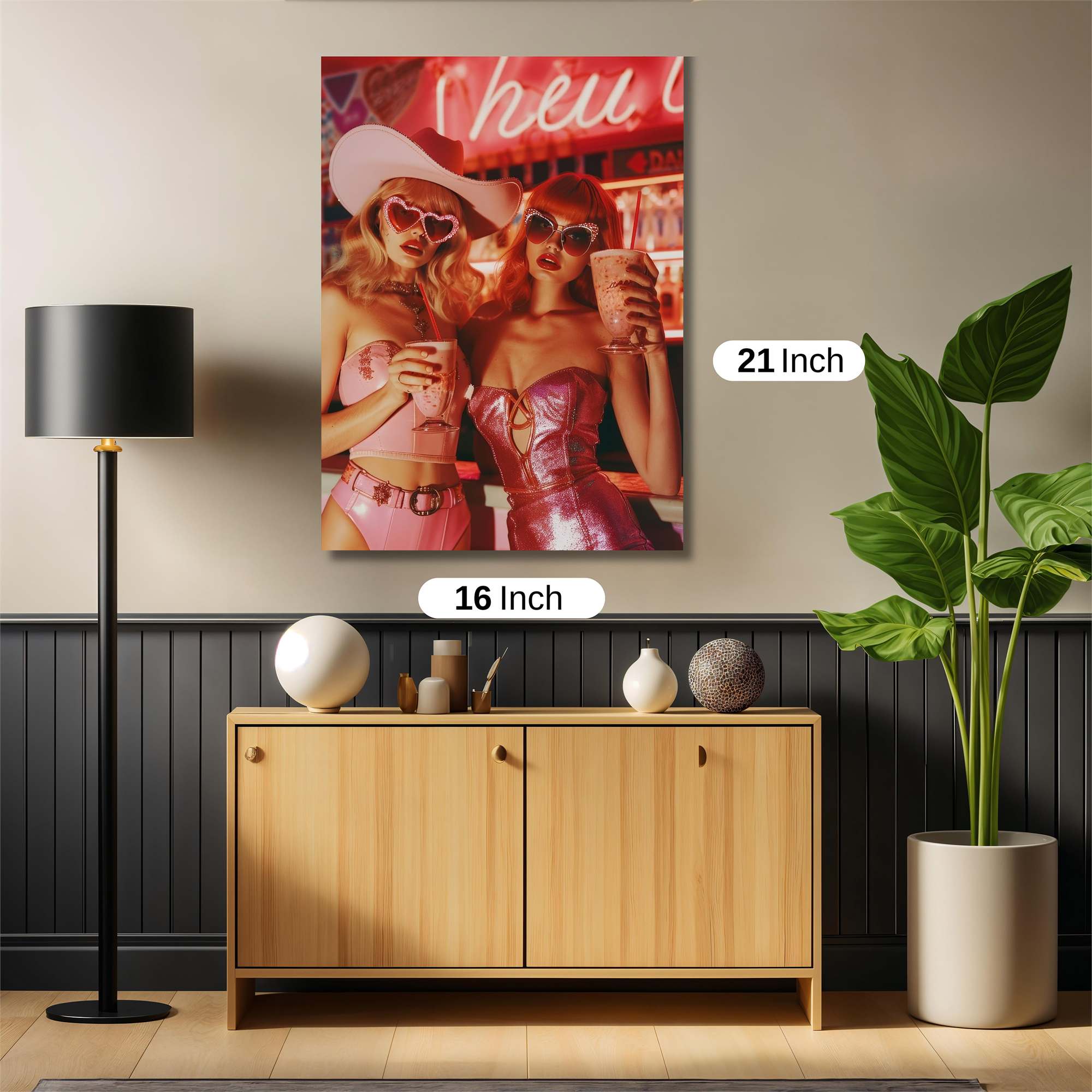 Cowgirls Retro Safe Wall Magnetic / M