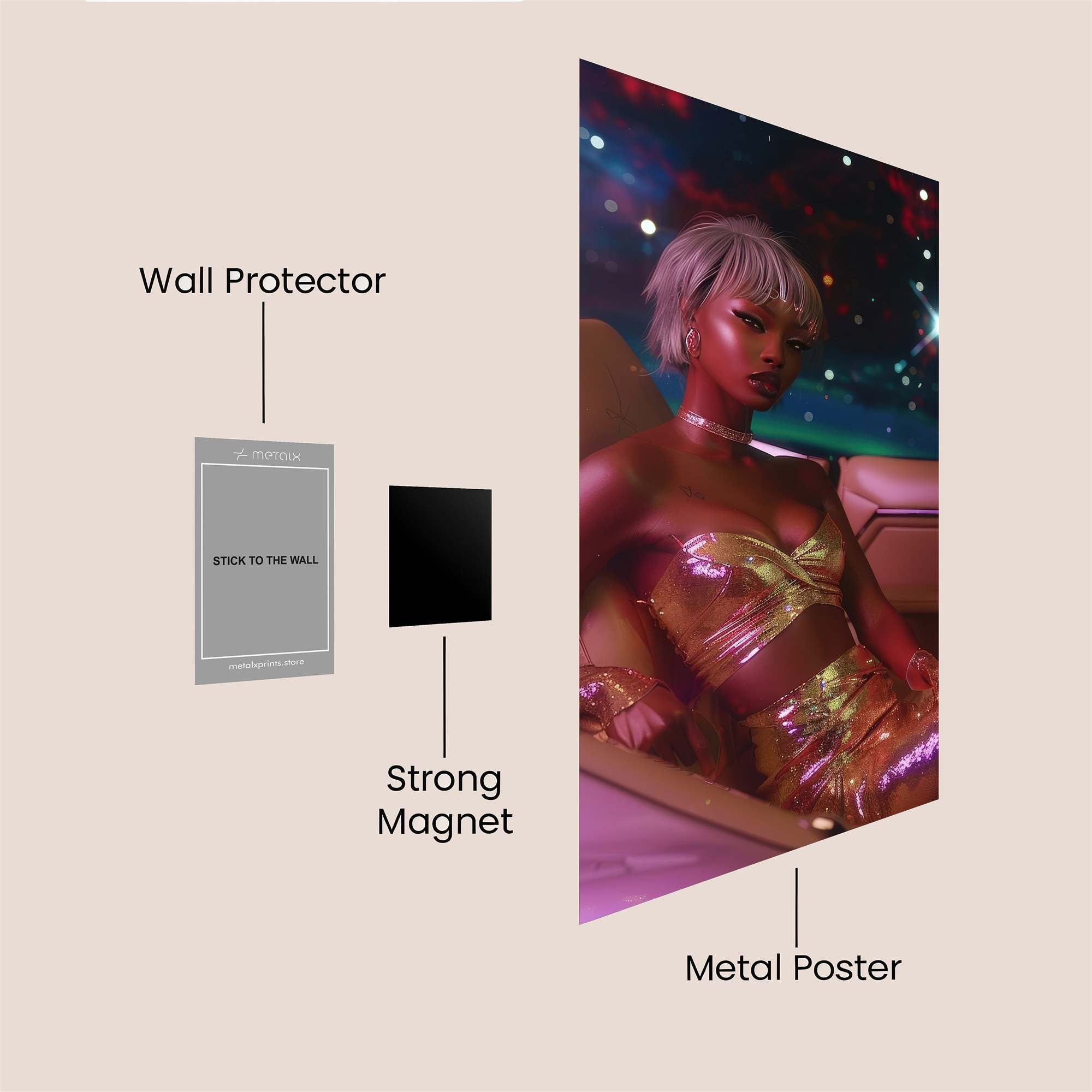 Cosmic Allure Safe Wall Magnetic / M