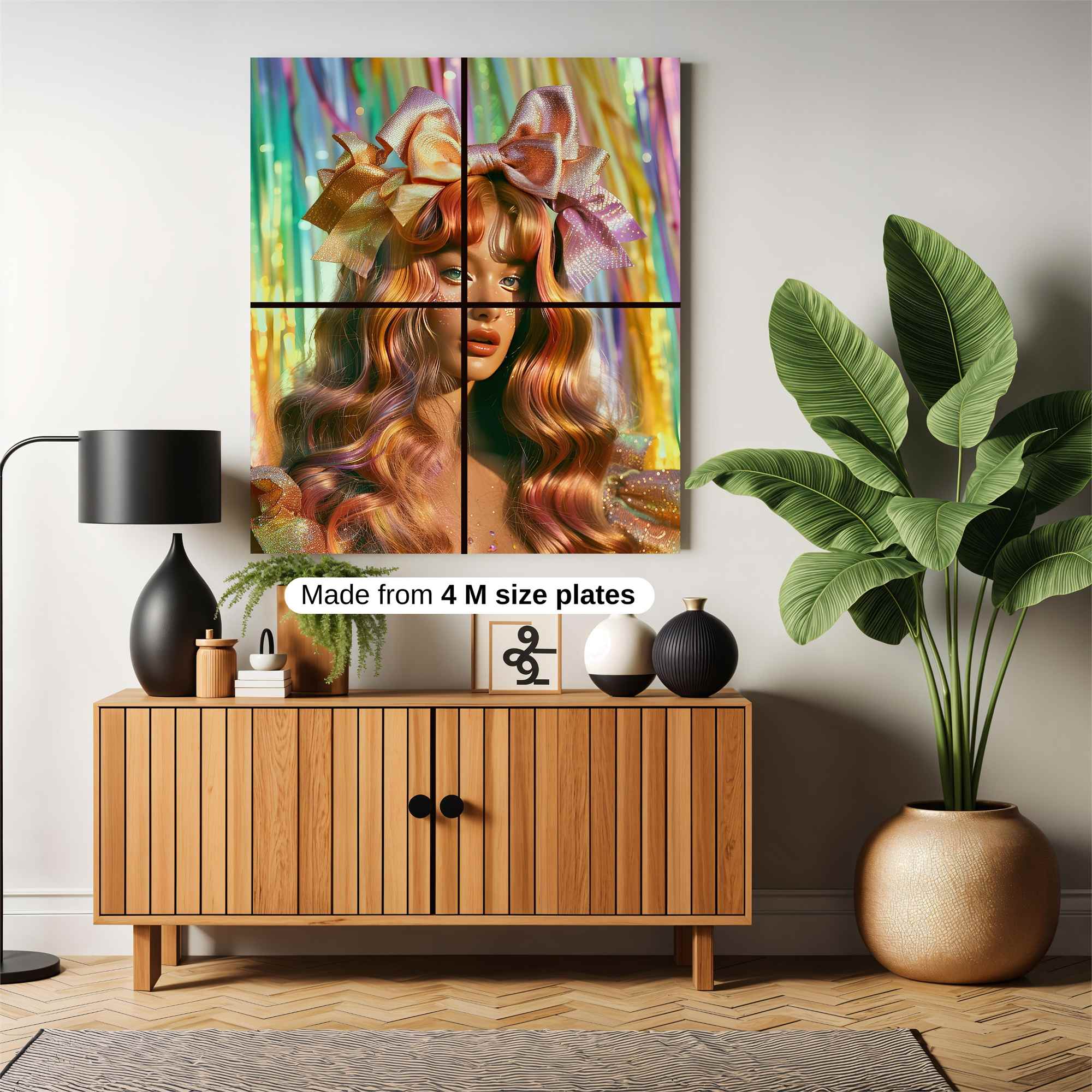Rainbow Whimsy Safe Wall Magnetic / M