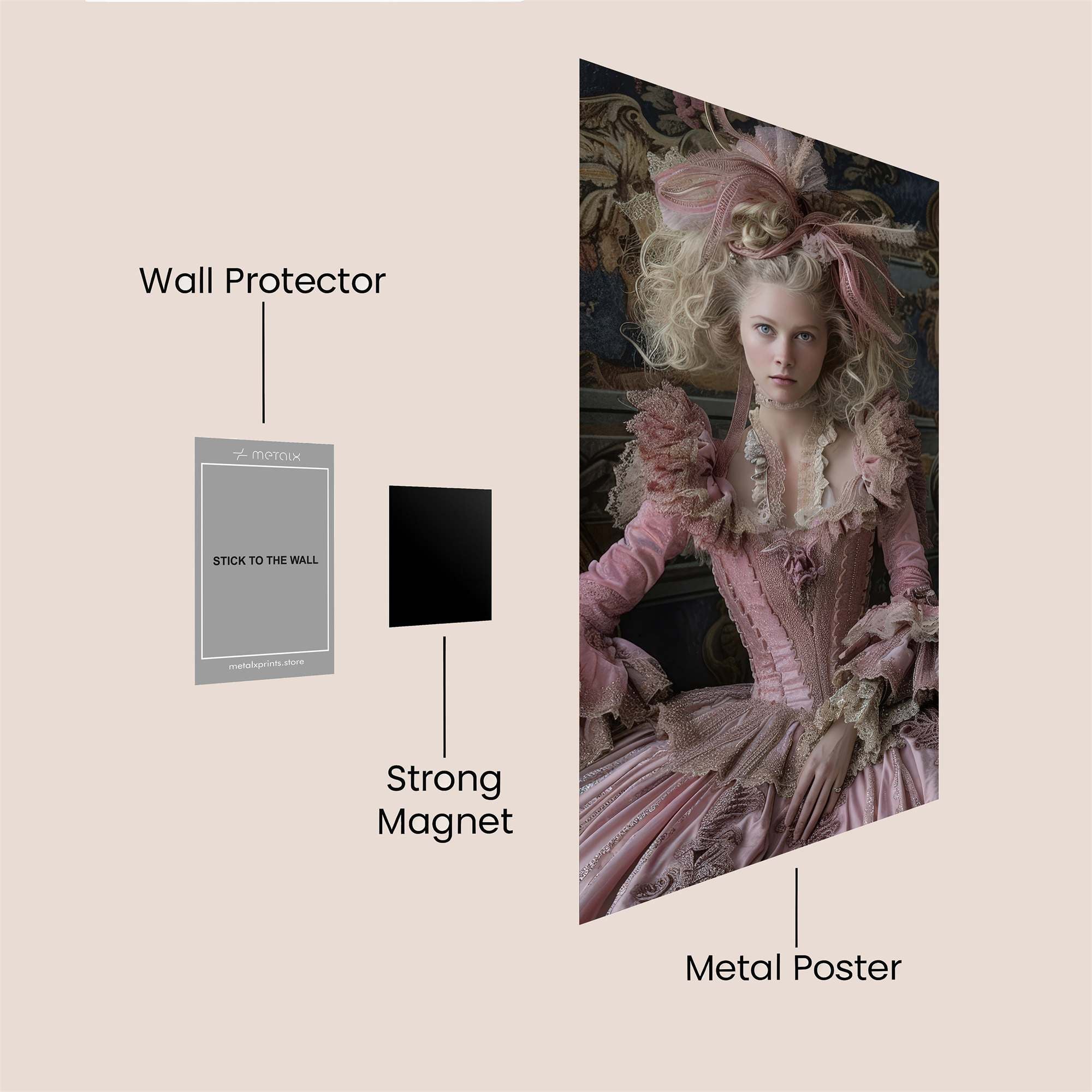 Marie Melancholy Safe Wall Magnetic / M