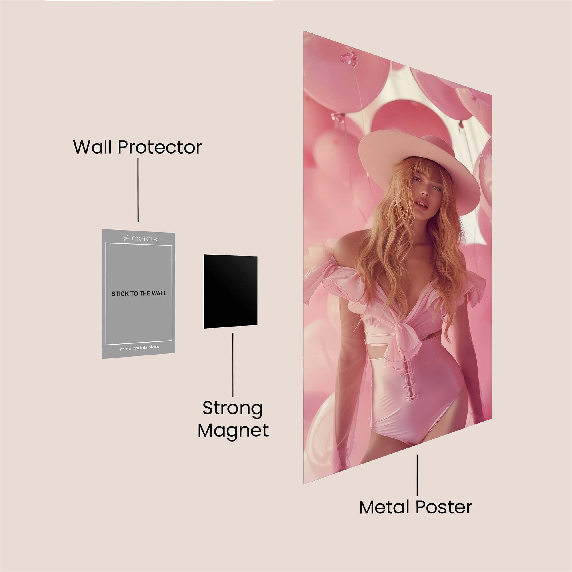 Balloons Bliss Safe Wall Magnetic / M