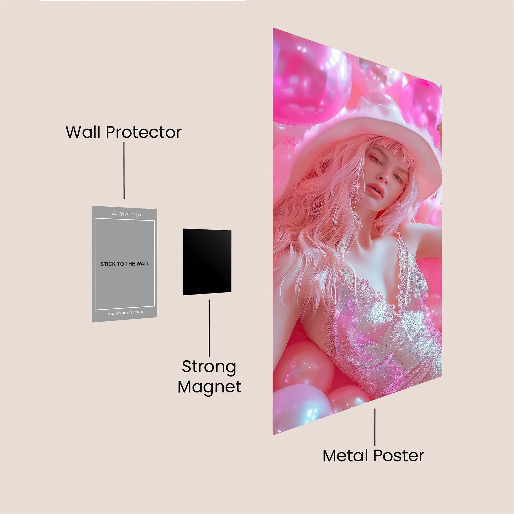 Bubble Bliss Safe Wall Magnetic / M
