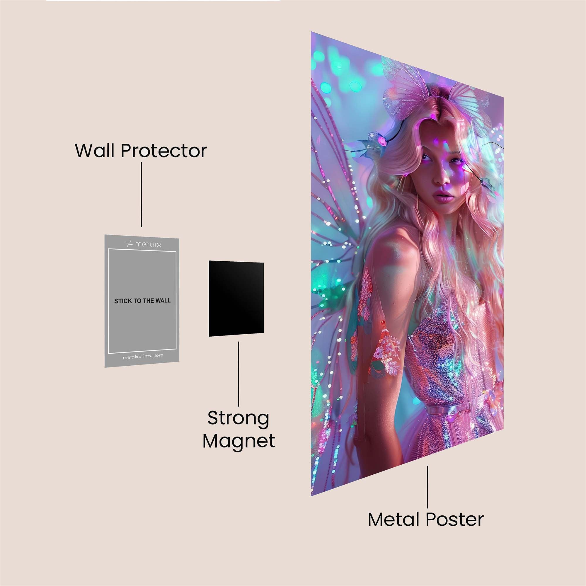 Fairy Enchantment Safe Wall Magnetic / M