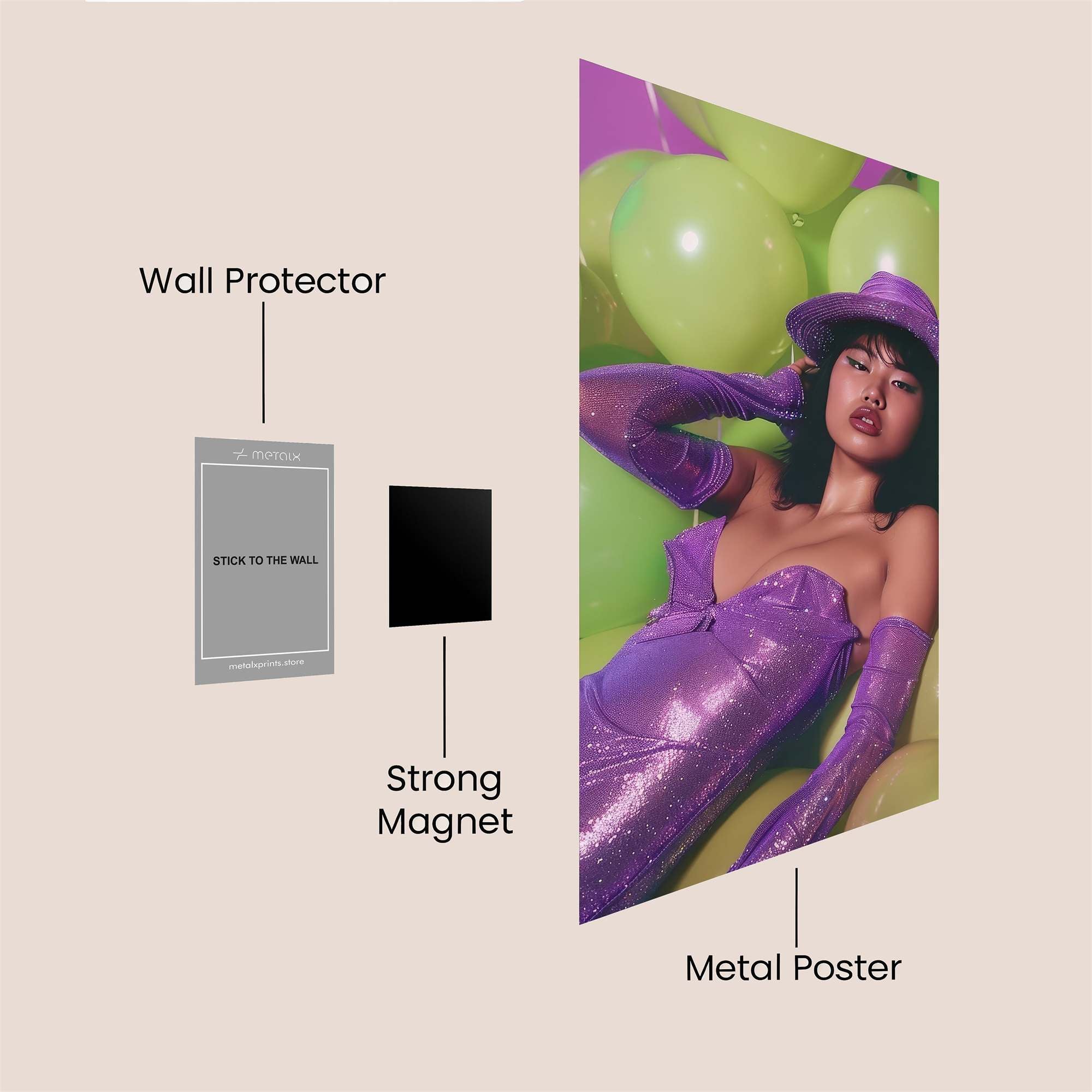 Neon Dream Safe Wall Magnetic / M
