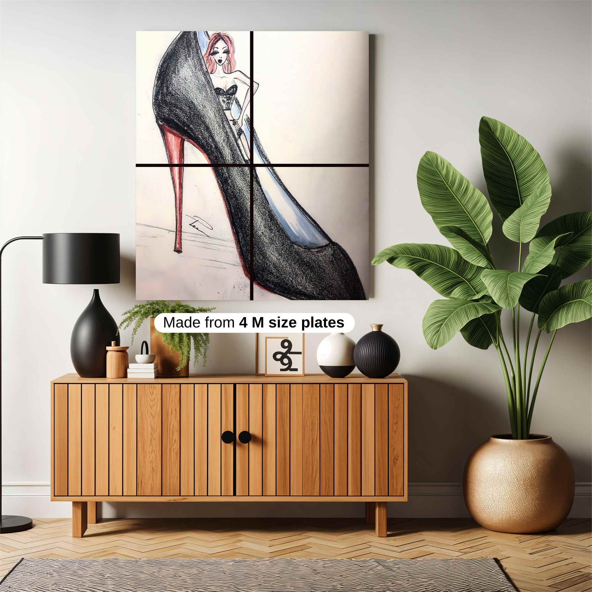 Shoe Siren Safe Wall Magnetic / M
