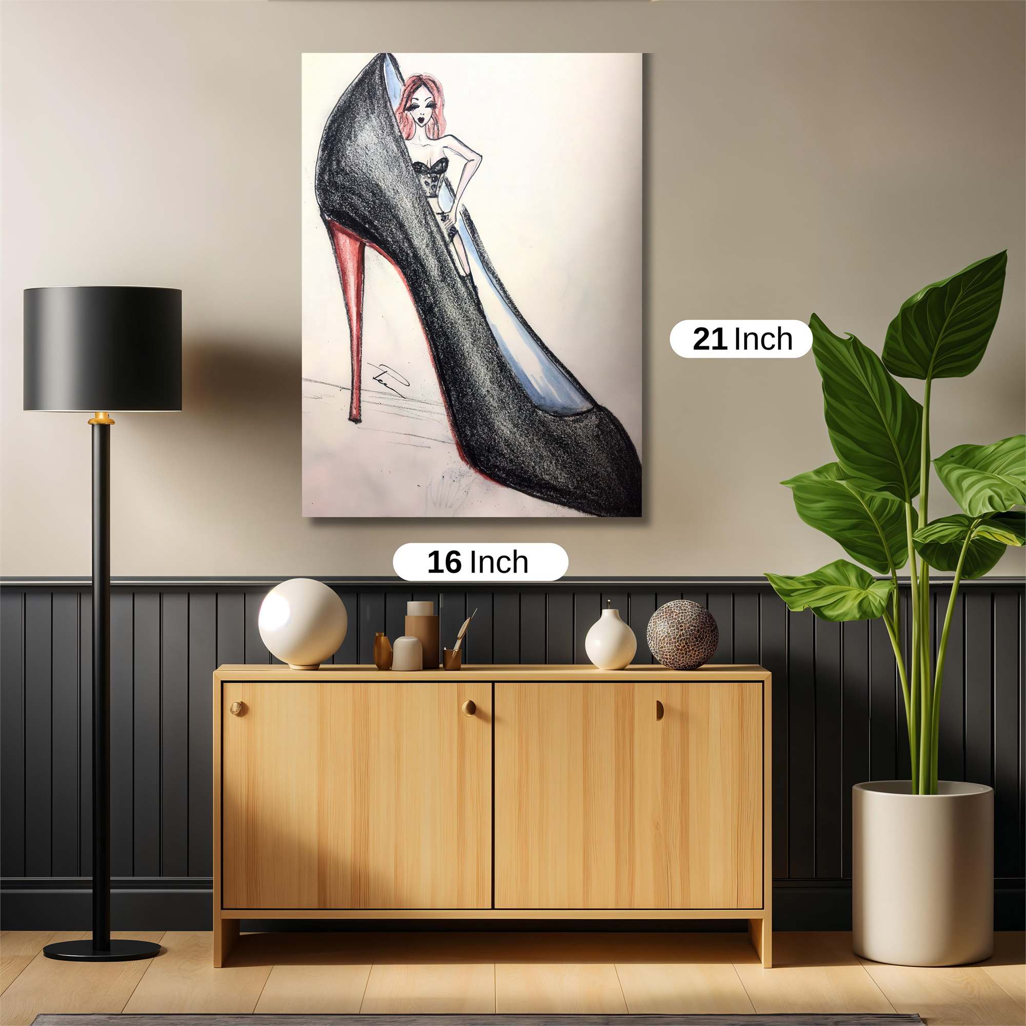 Shoe Siren Safe Wall Magnetic / M