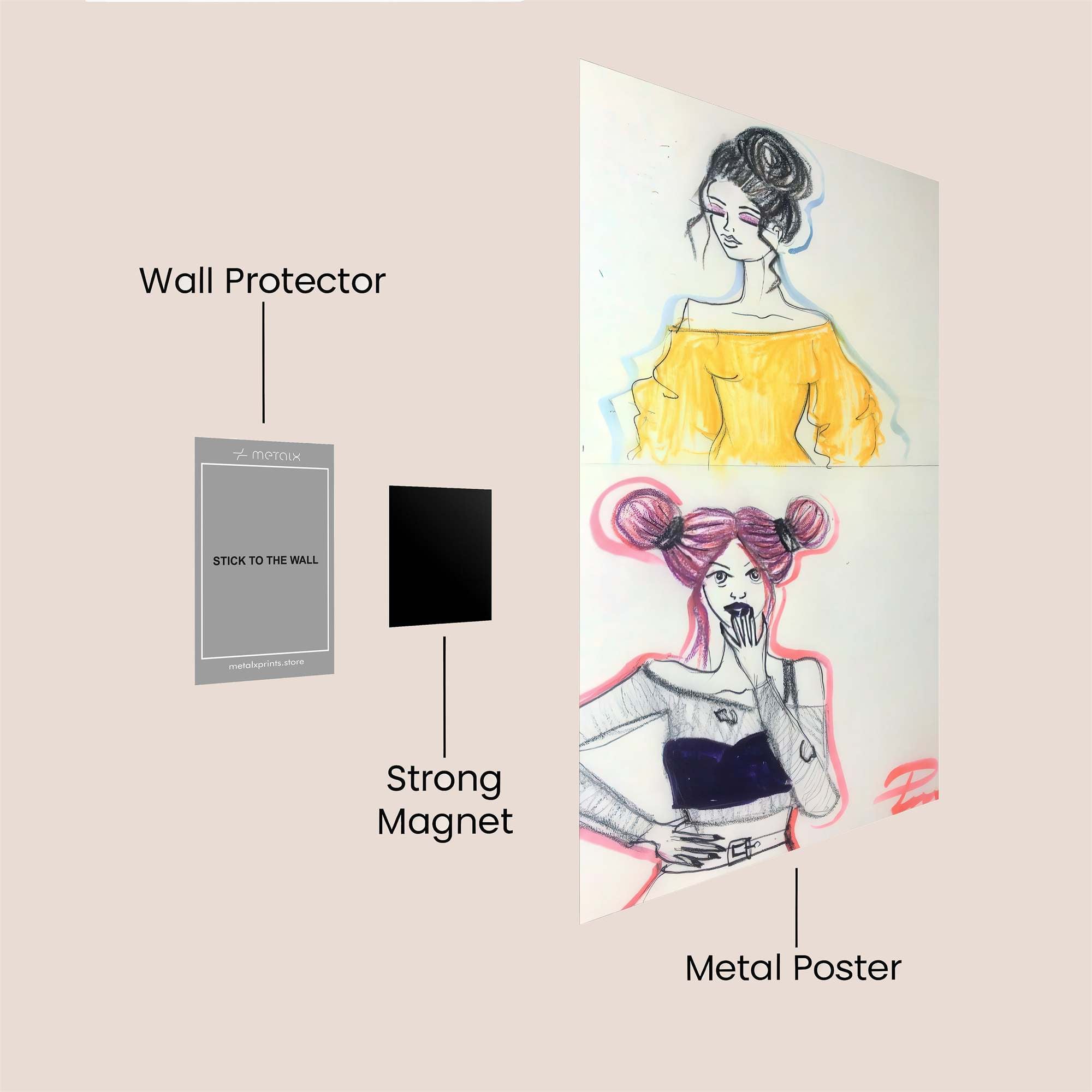 Fashion Fusion Safe Wall Magnetic / M