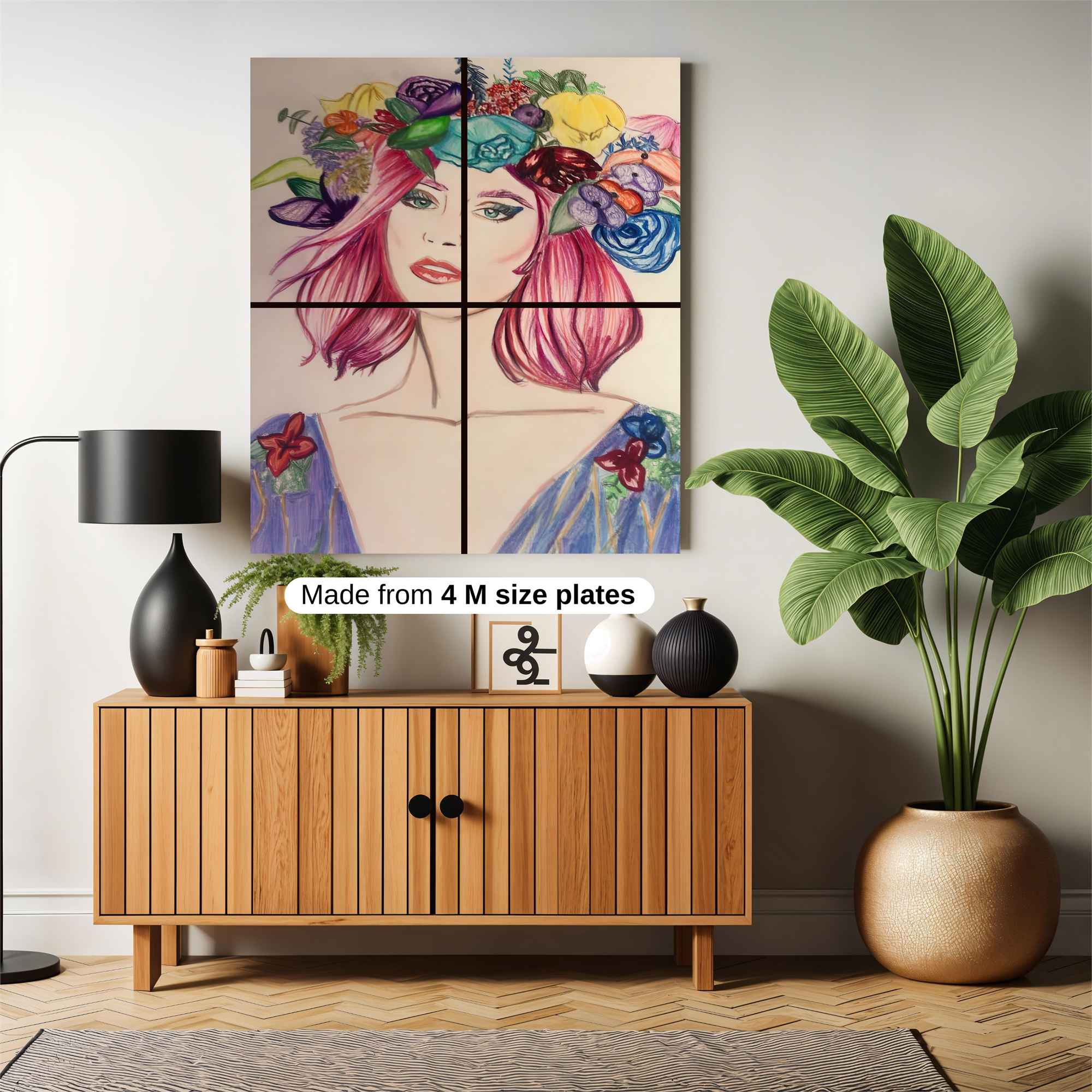 Floral Fantasy Safe Wall Magnetic / M