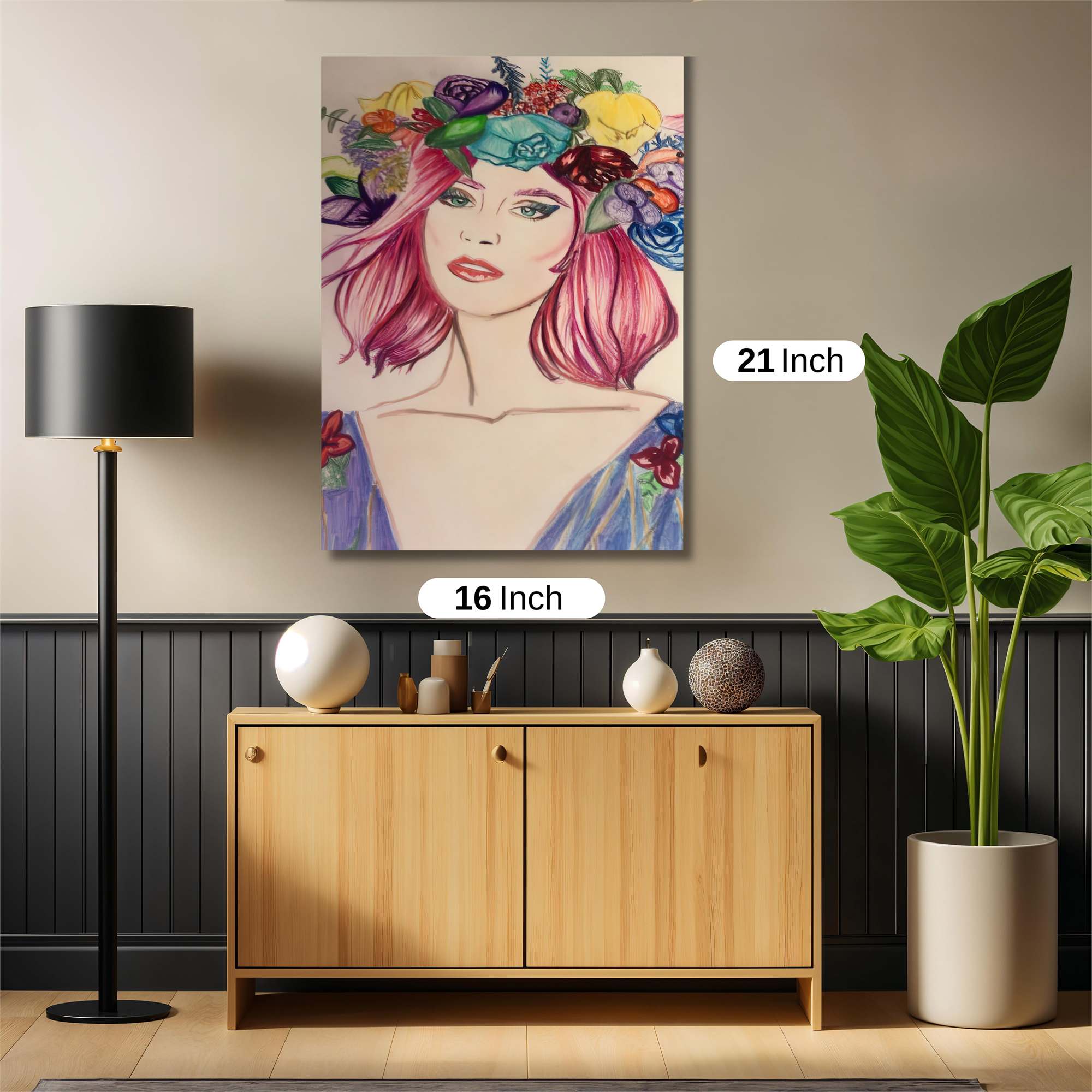 Floral Fantasy Safe Wall Magnetic / M