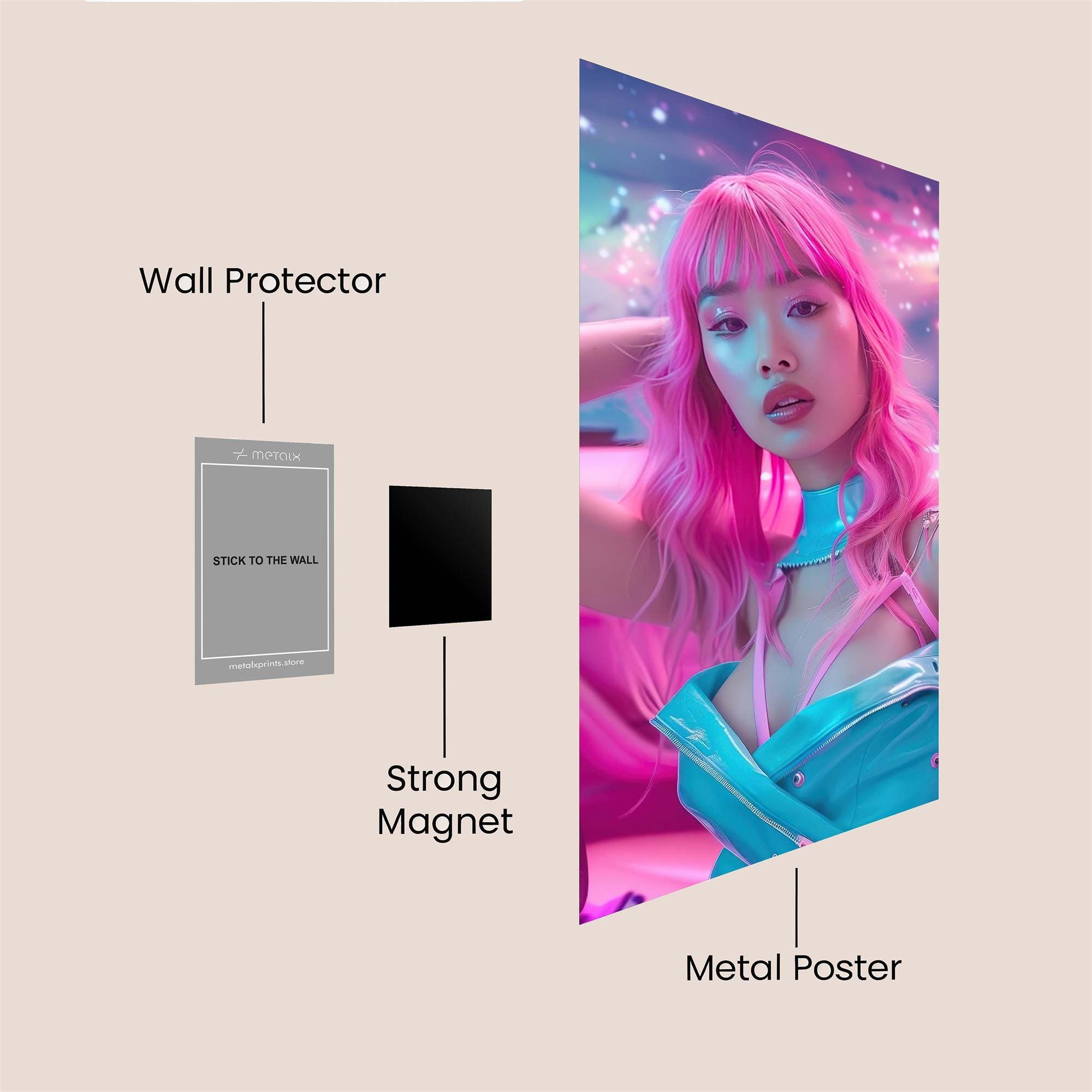 Neon Dream Safe Wall Magnetic / M