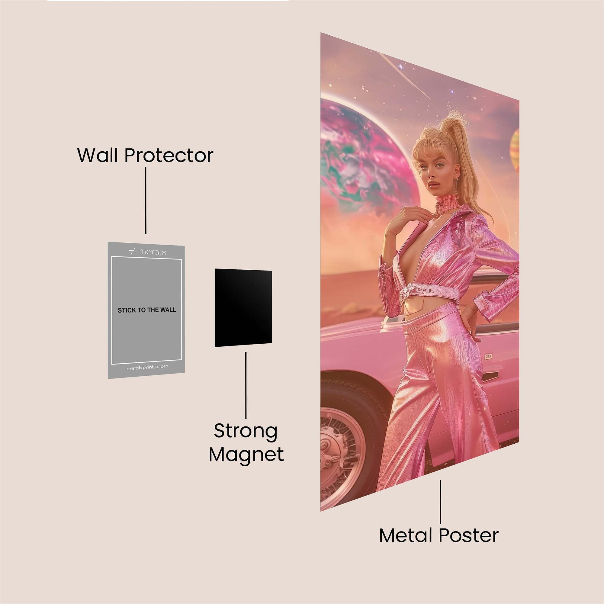 Galactic Glam Safe Wall Magnetic / M