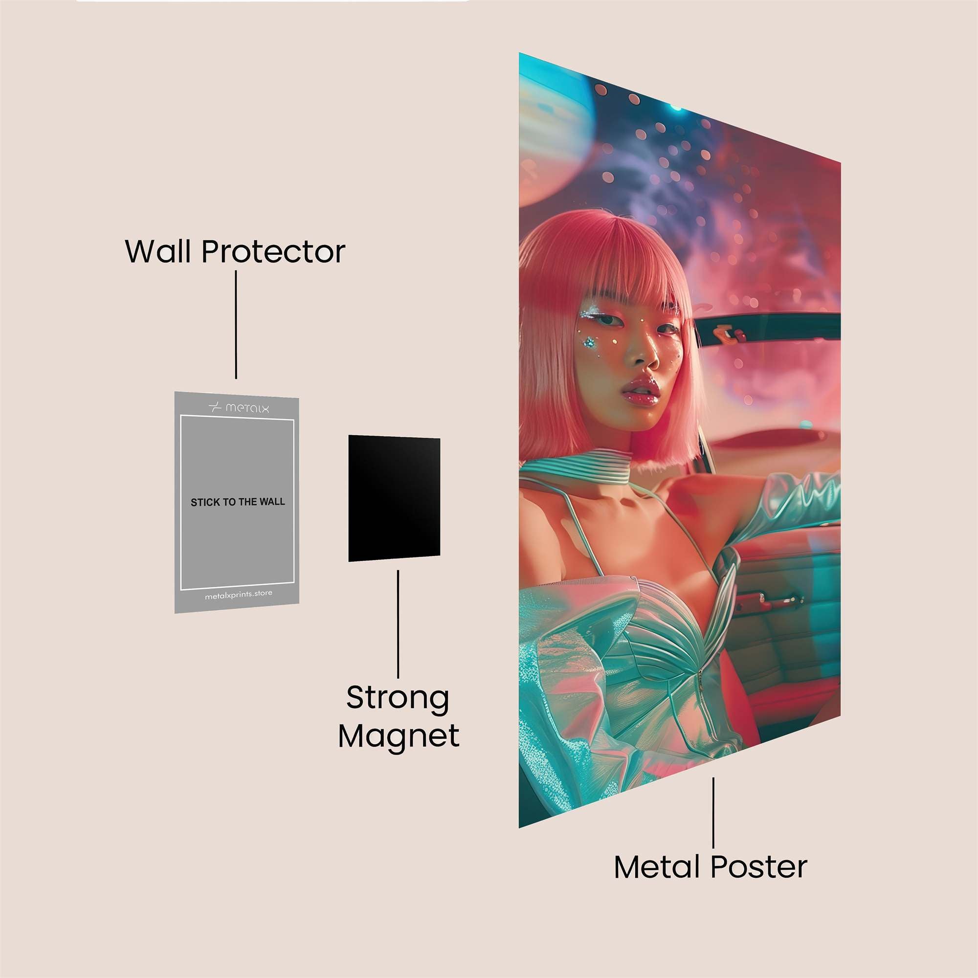 Galactic Dream Safe Wall Magnetic / M