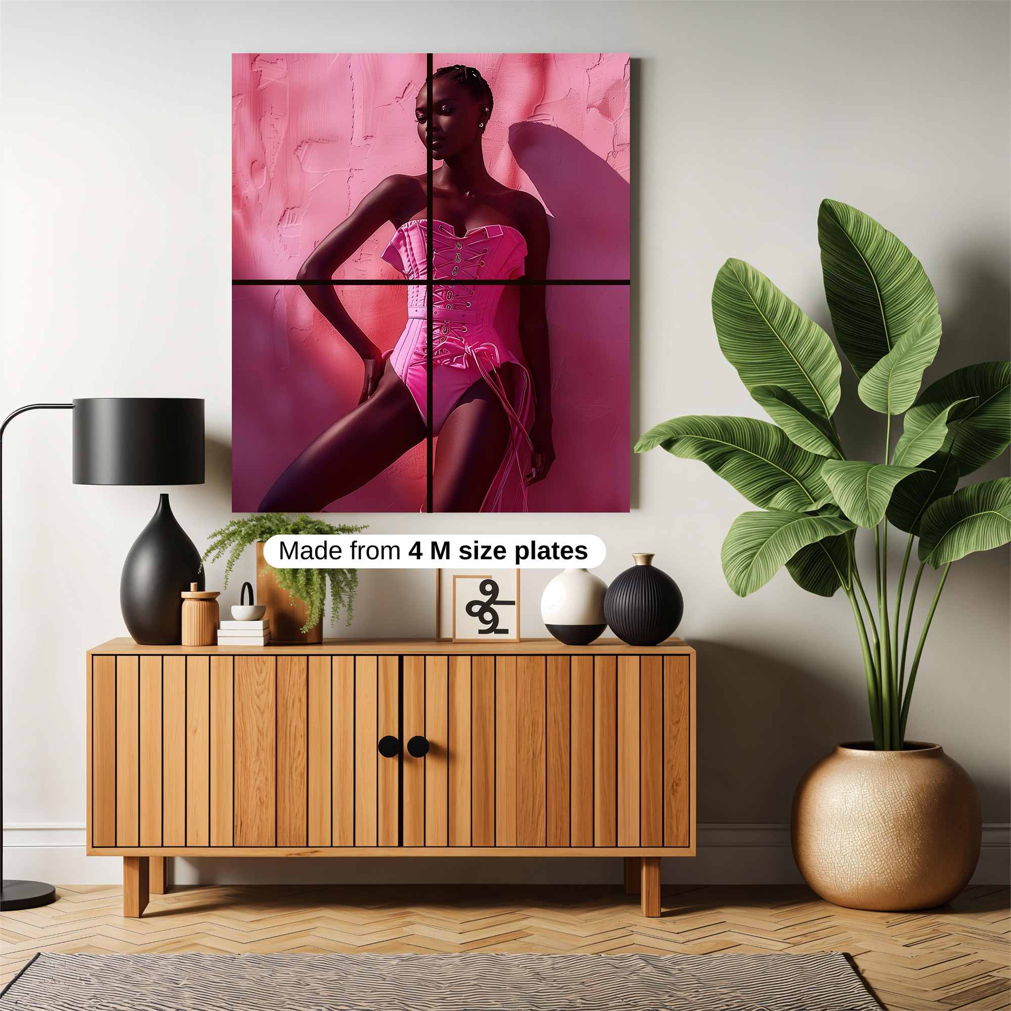 Pink Elegance Safe Wall Magnetic / M