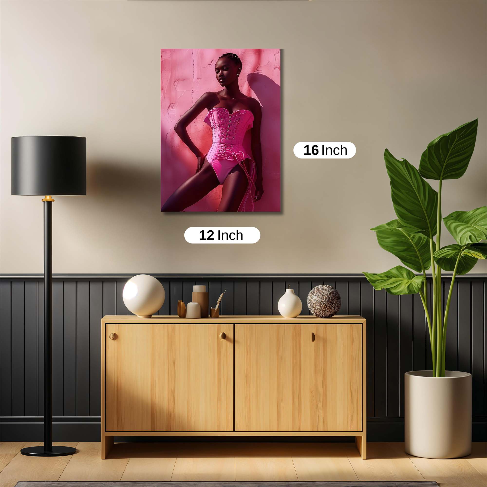 Pink Elegance Safe Wall Magnetic / M