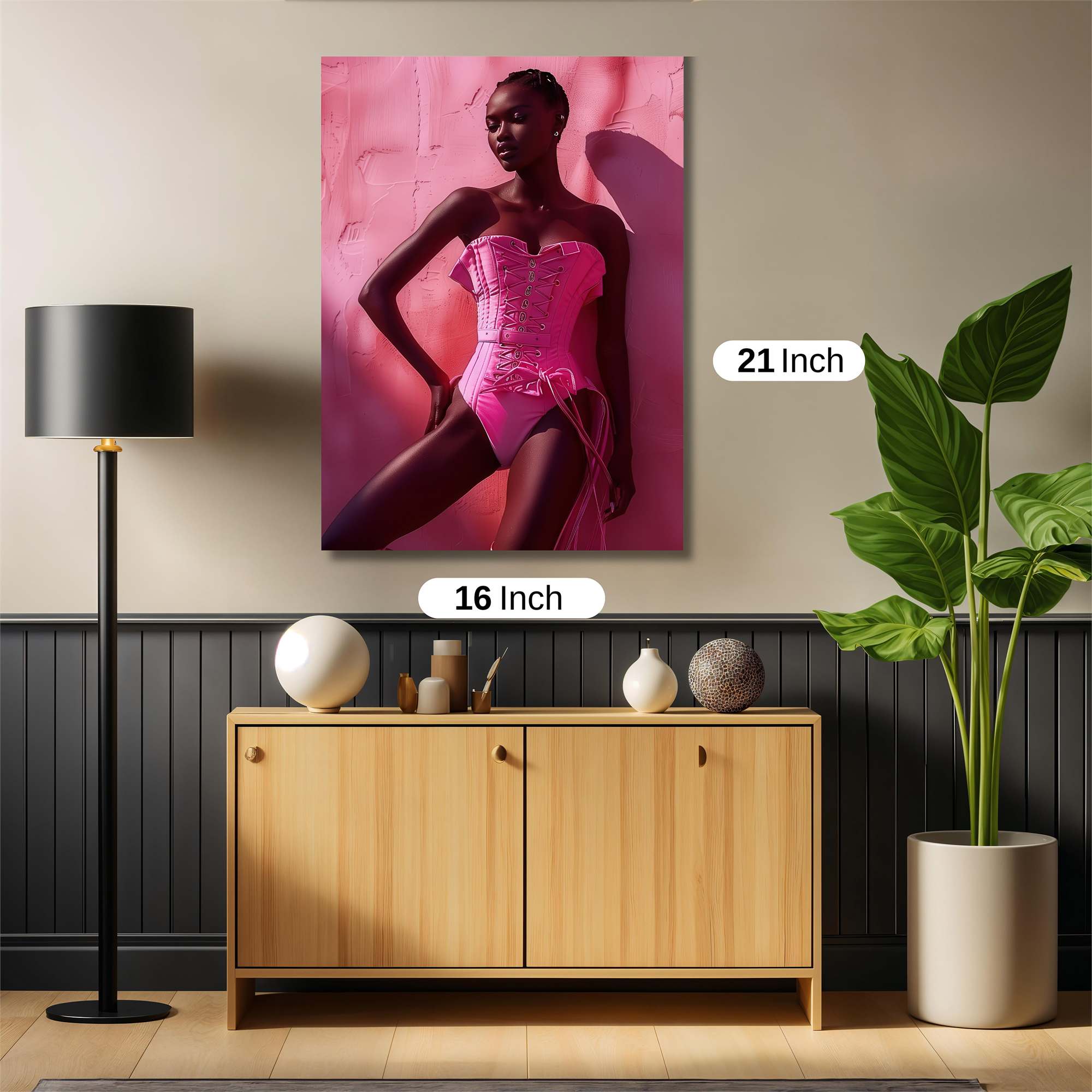 Pink Elegance Safe Wall Magnetic / M
