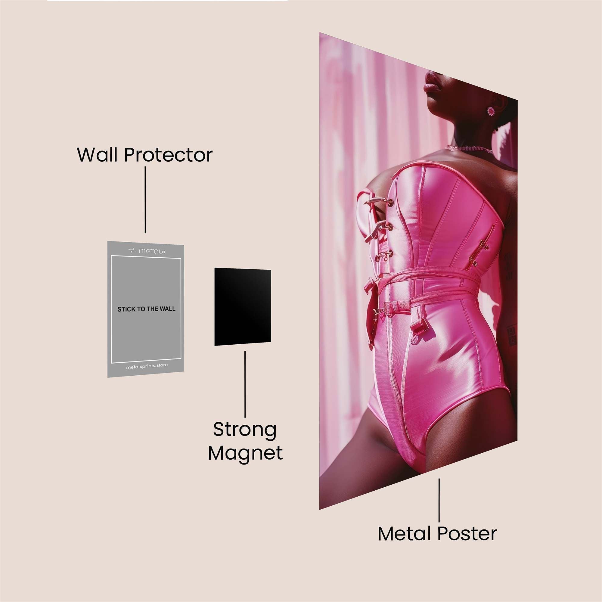Pink Radiance Safe Wall Magnetic / M