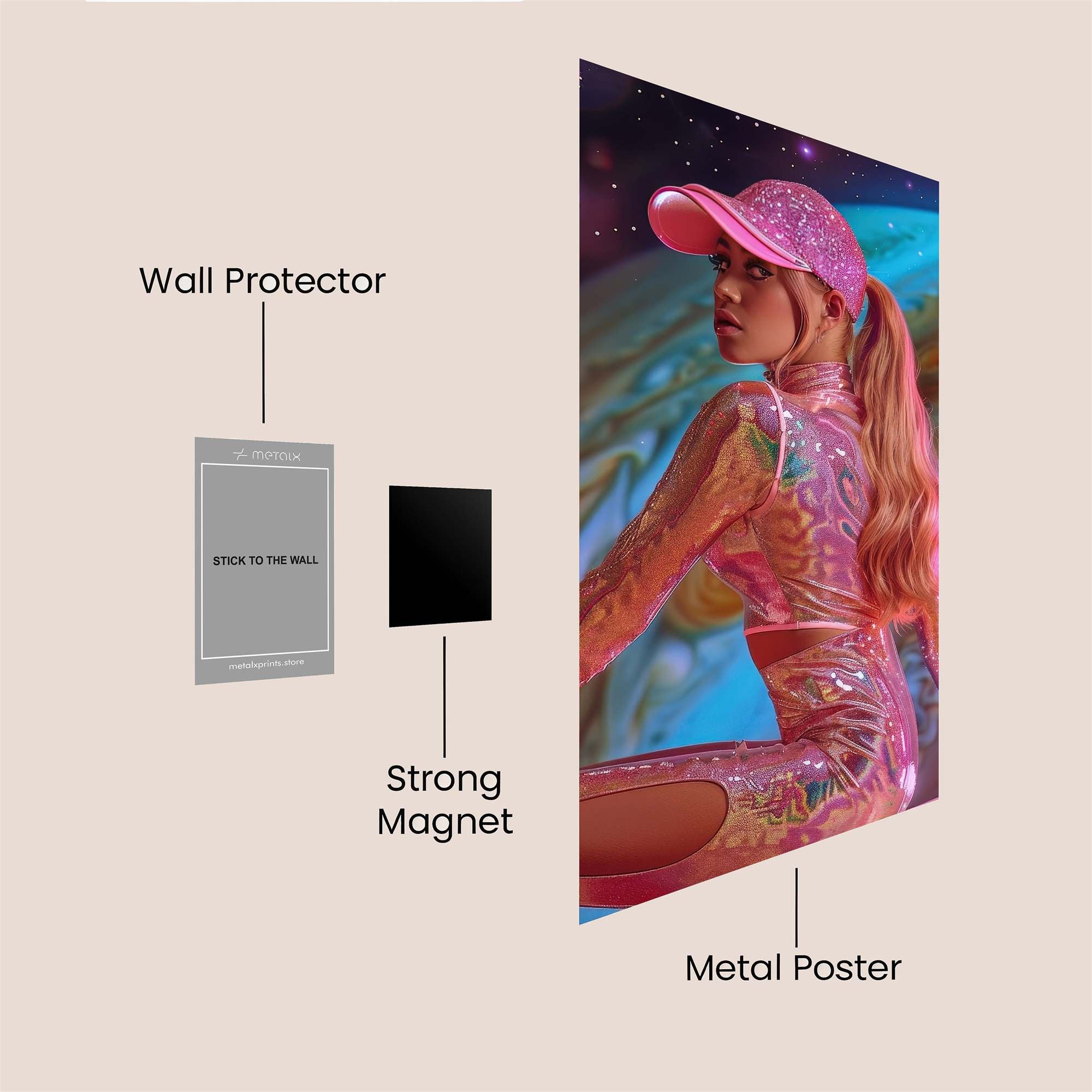 Cosmic Diva Safe Wall Magnetic / M