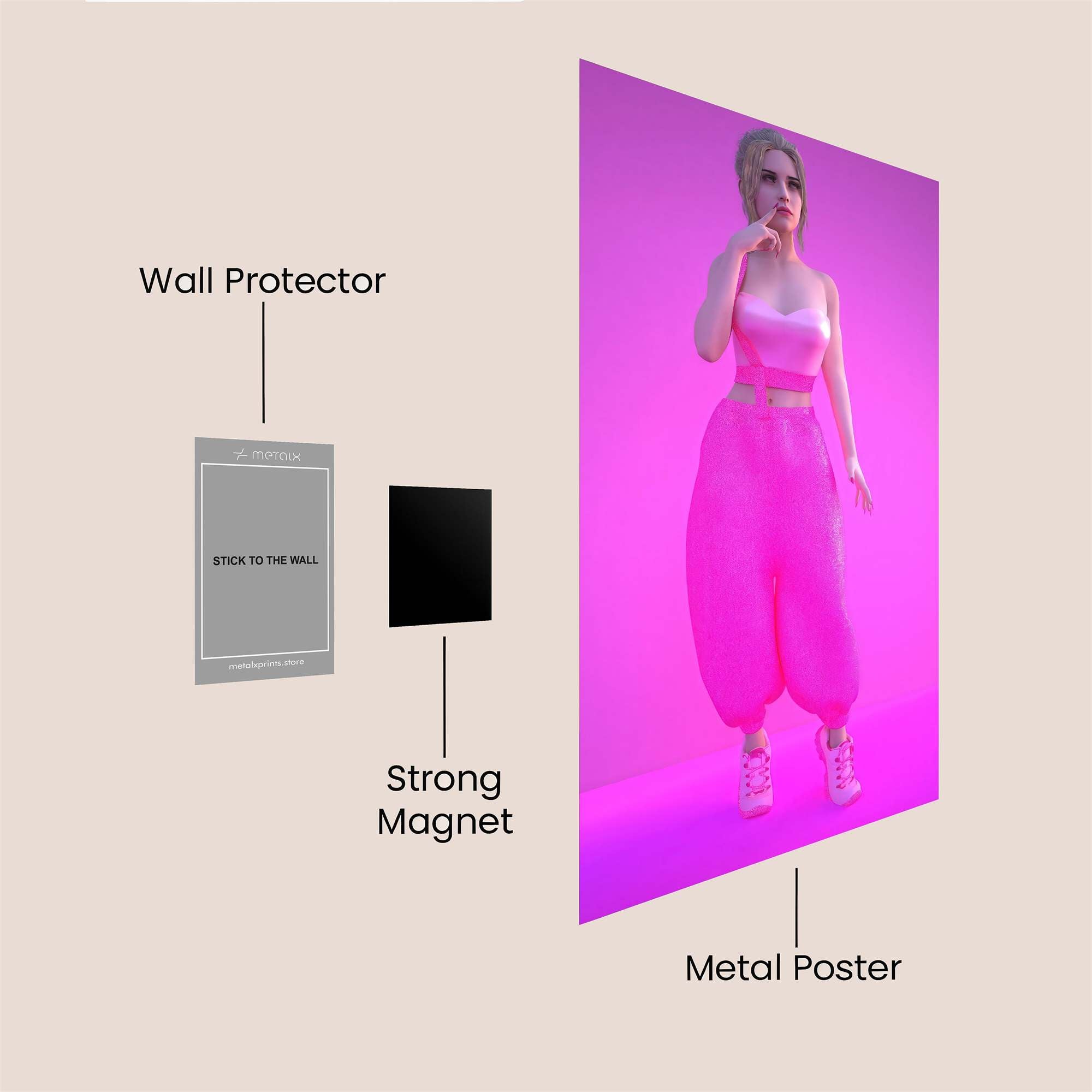 Neon Dream Safe Wall Magnetic / M