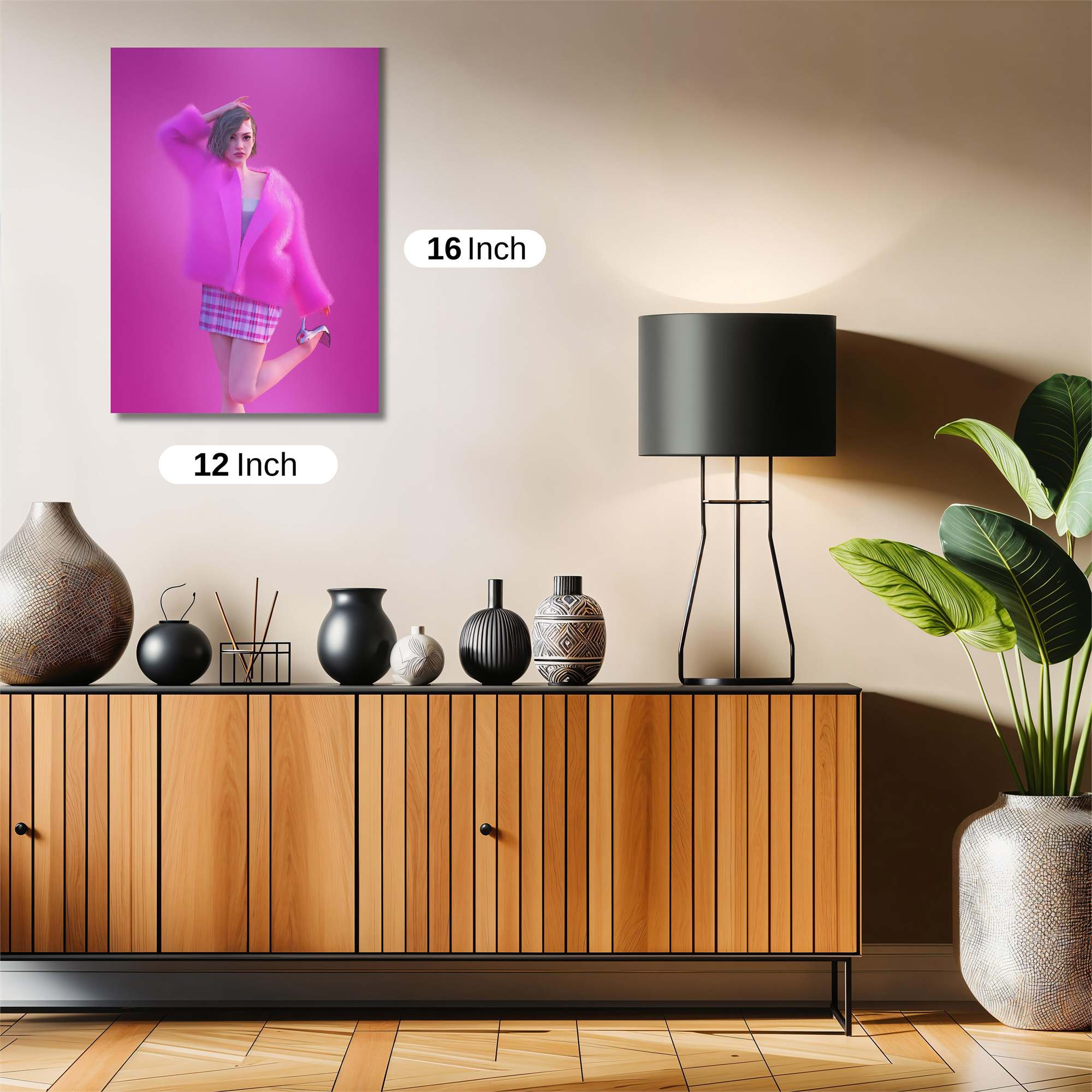 Pink Whimsy Safe Wall Magnetic / M