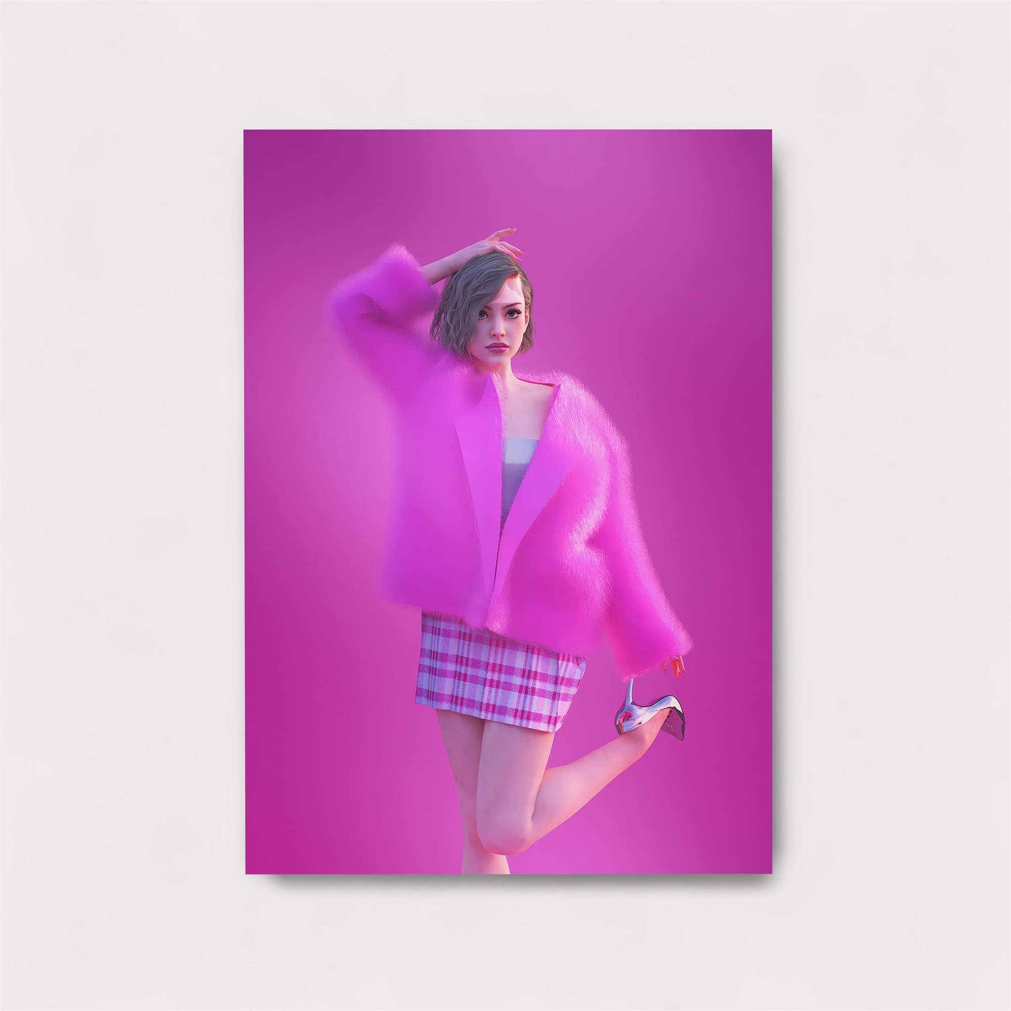 Pink Whimsy Safe Wall Magnetic / M