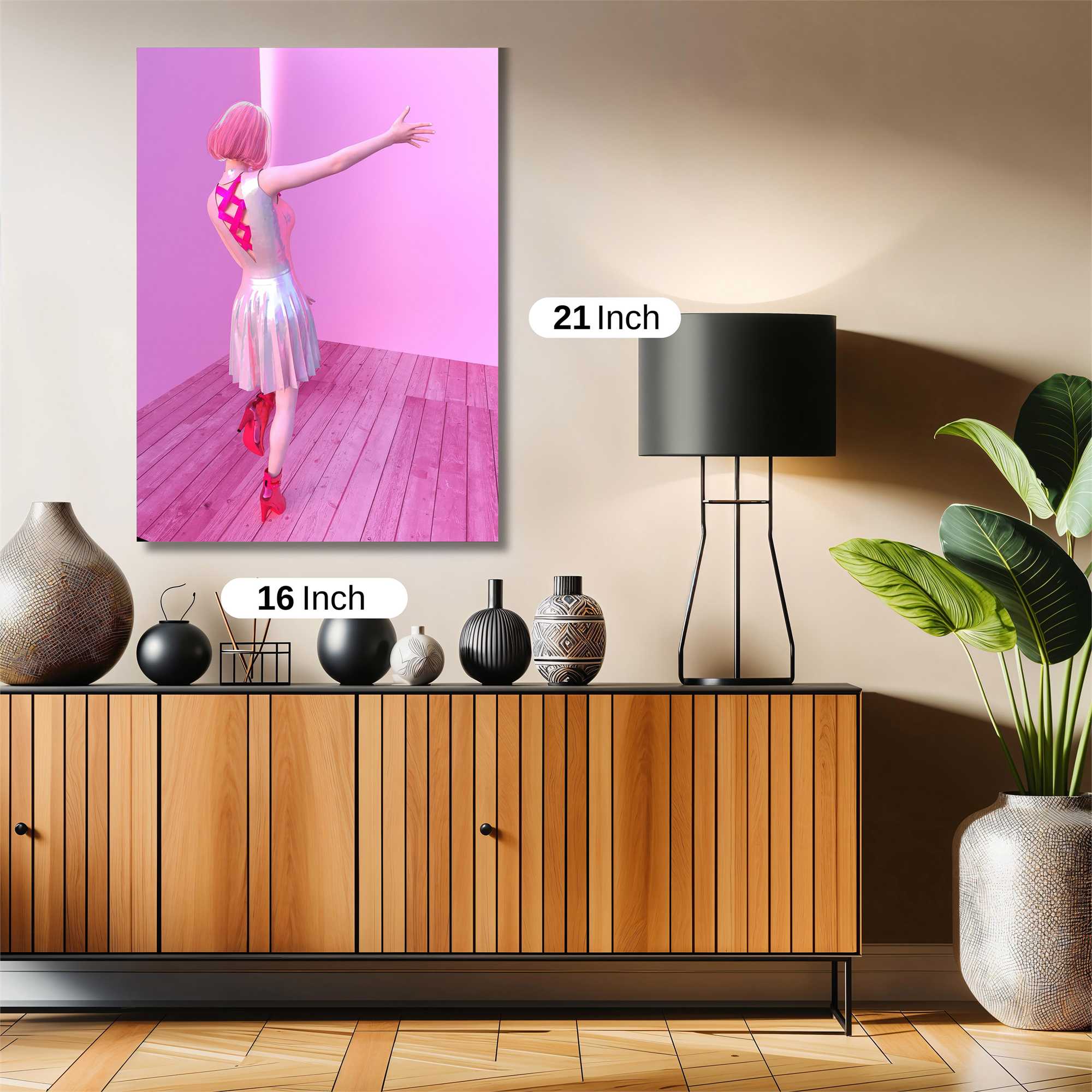 Pink Elegance Safe Wall Magnetic / M