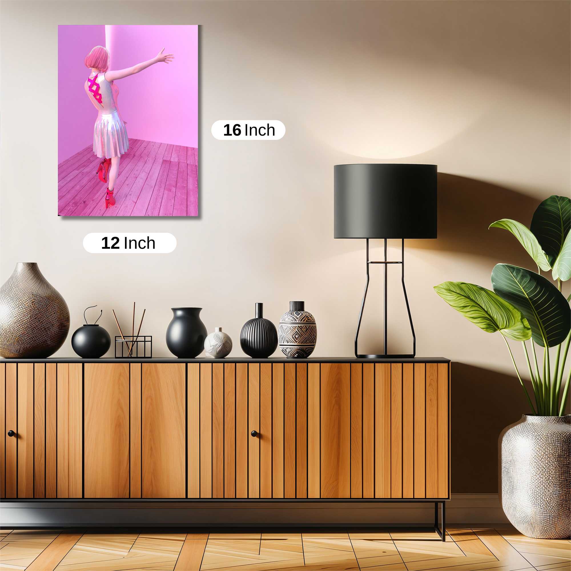 Pink Elegance Safe Wall Magnetic / M