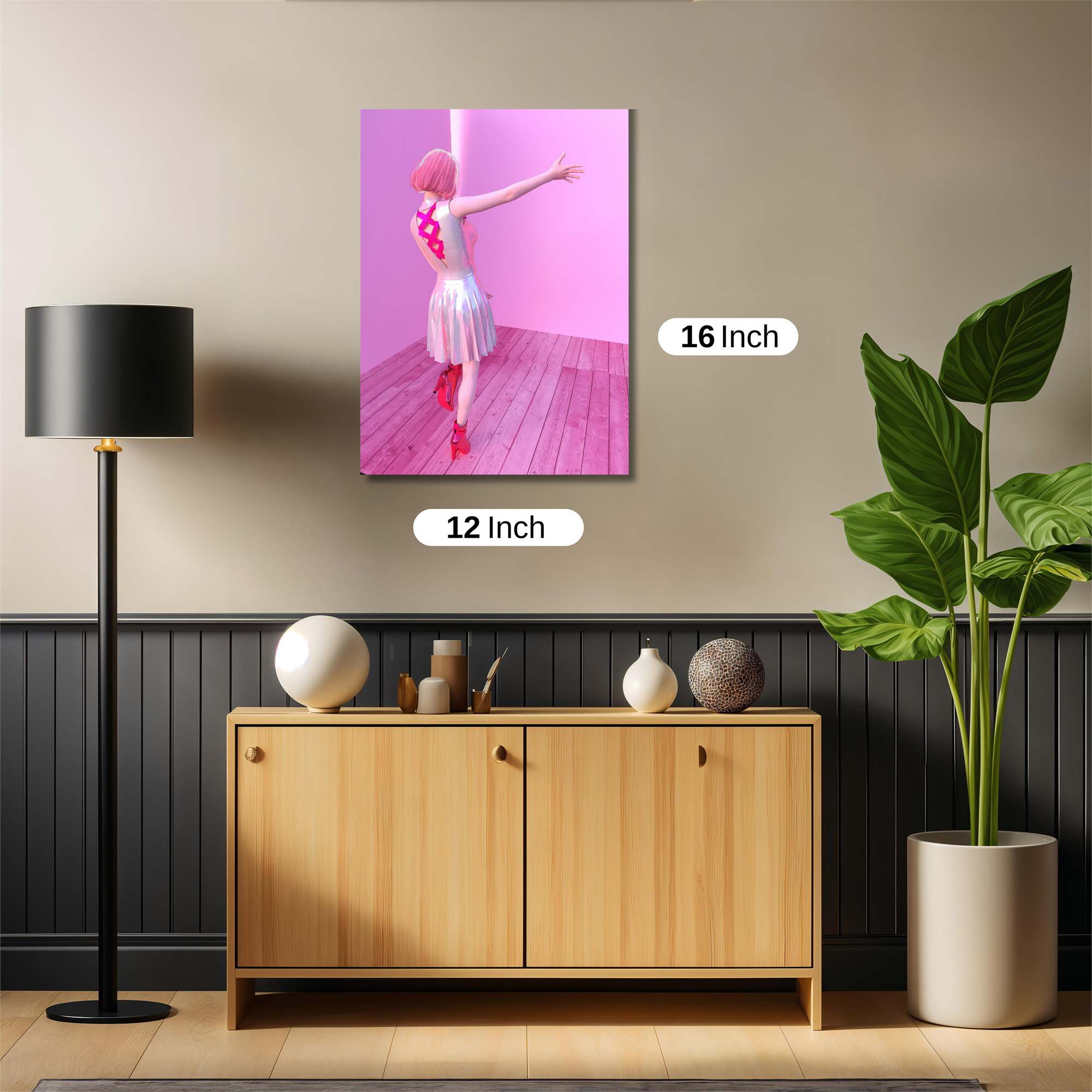 Pink Elegance Safe Wall Magnetic / M