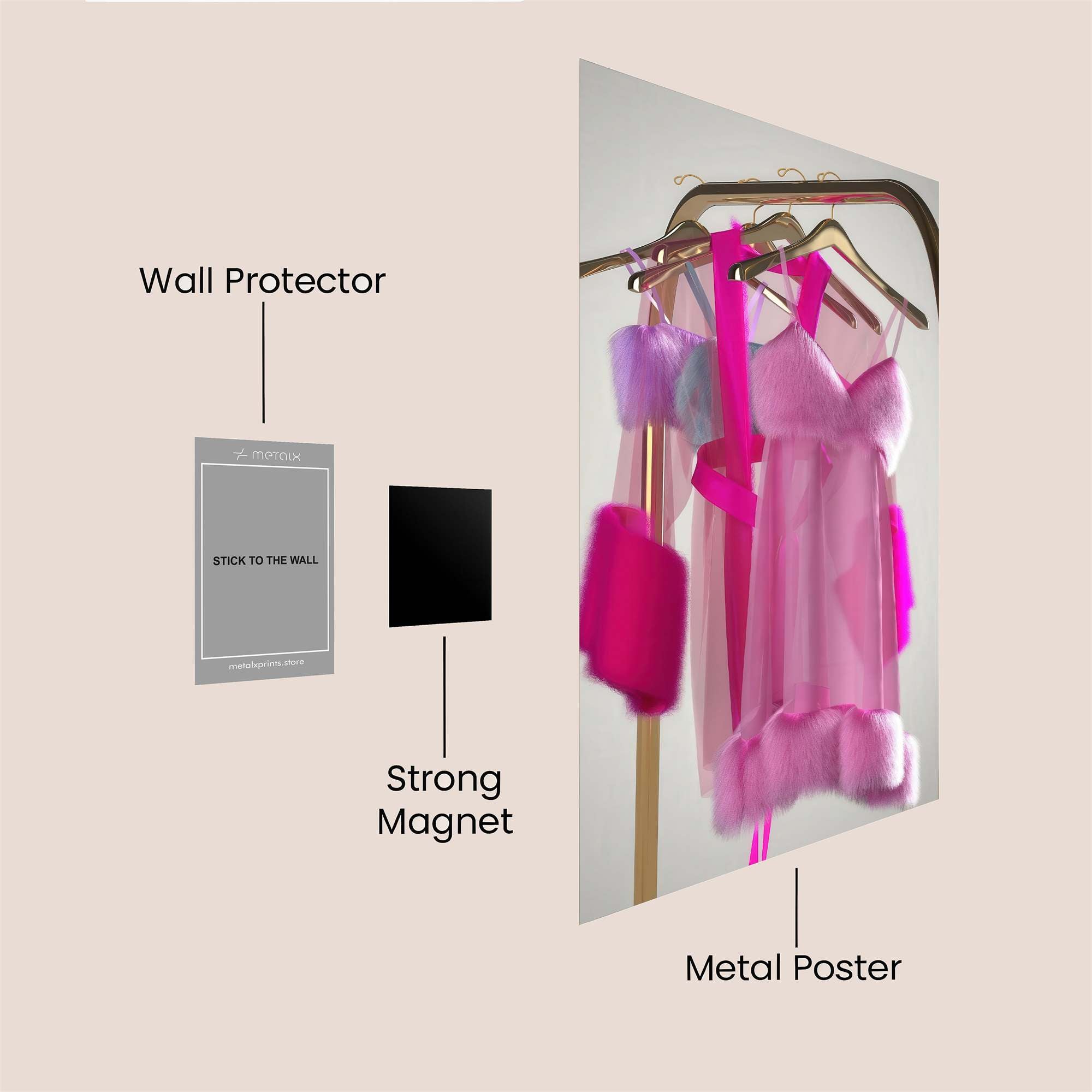 Cosmic Elegance Safe Wall Magnetic / M