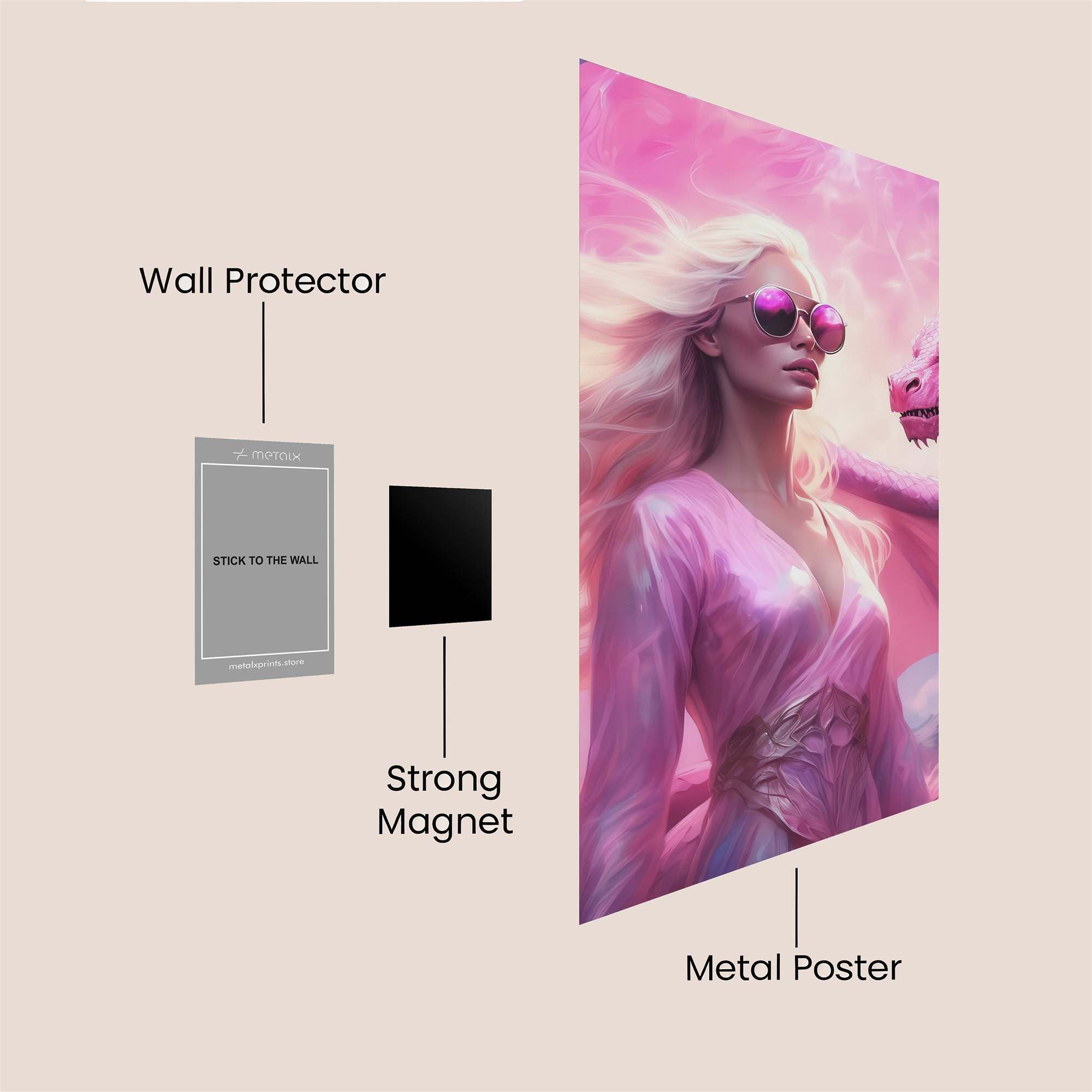 Dragon Dreamer Safe Wall Magnetic / M