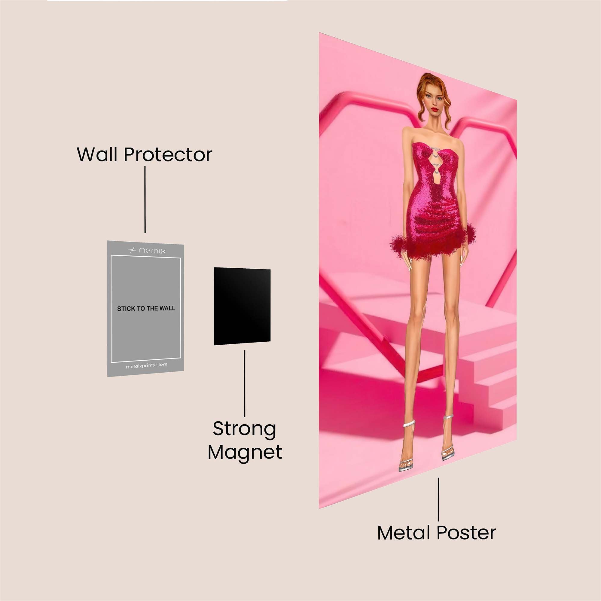 Love Radiant Safe Wall Magnetic / M