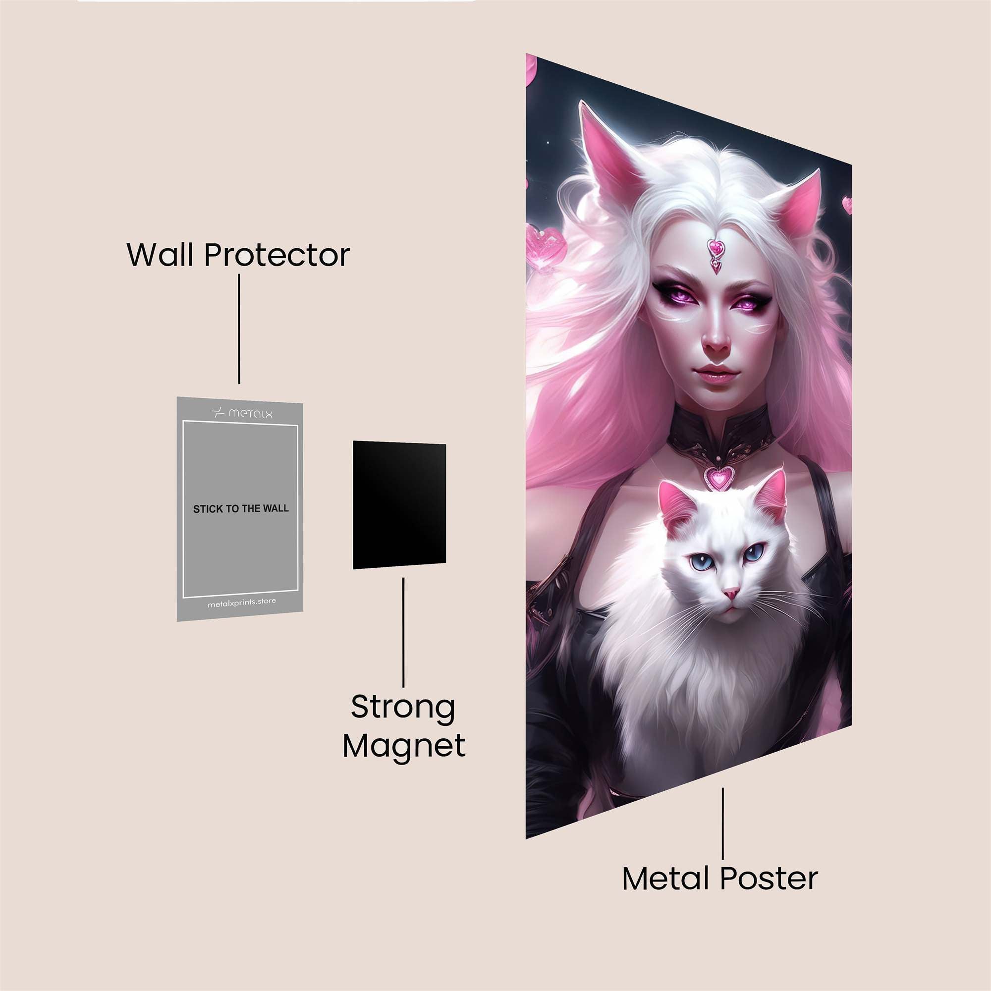 Cat Enchantress Safe Wall Magnetic / M