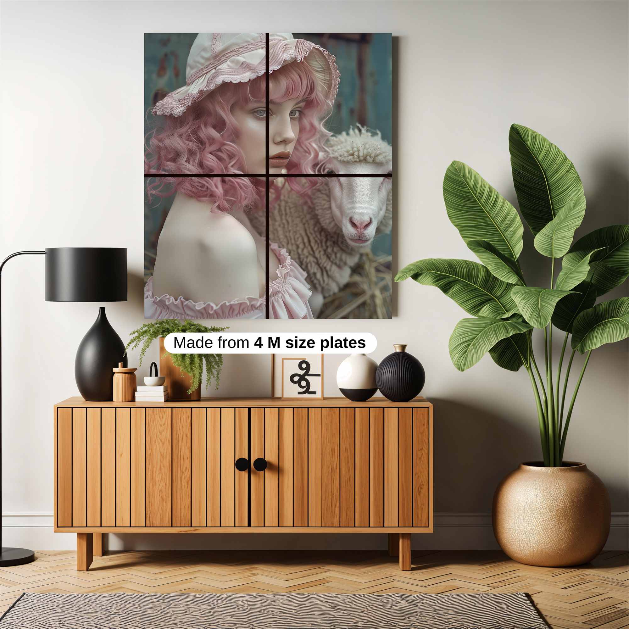 Sheepish Whimsy Safe Wall Magnetic / M