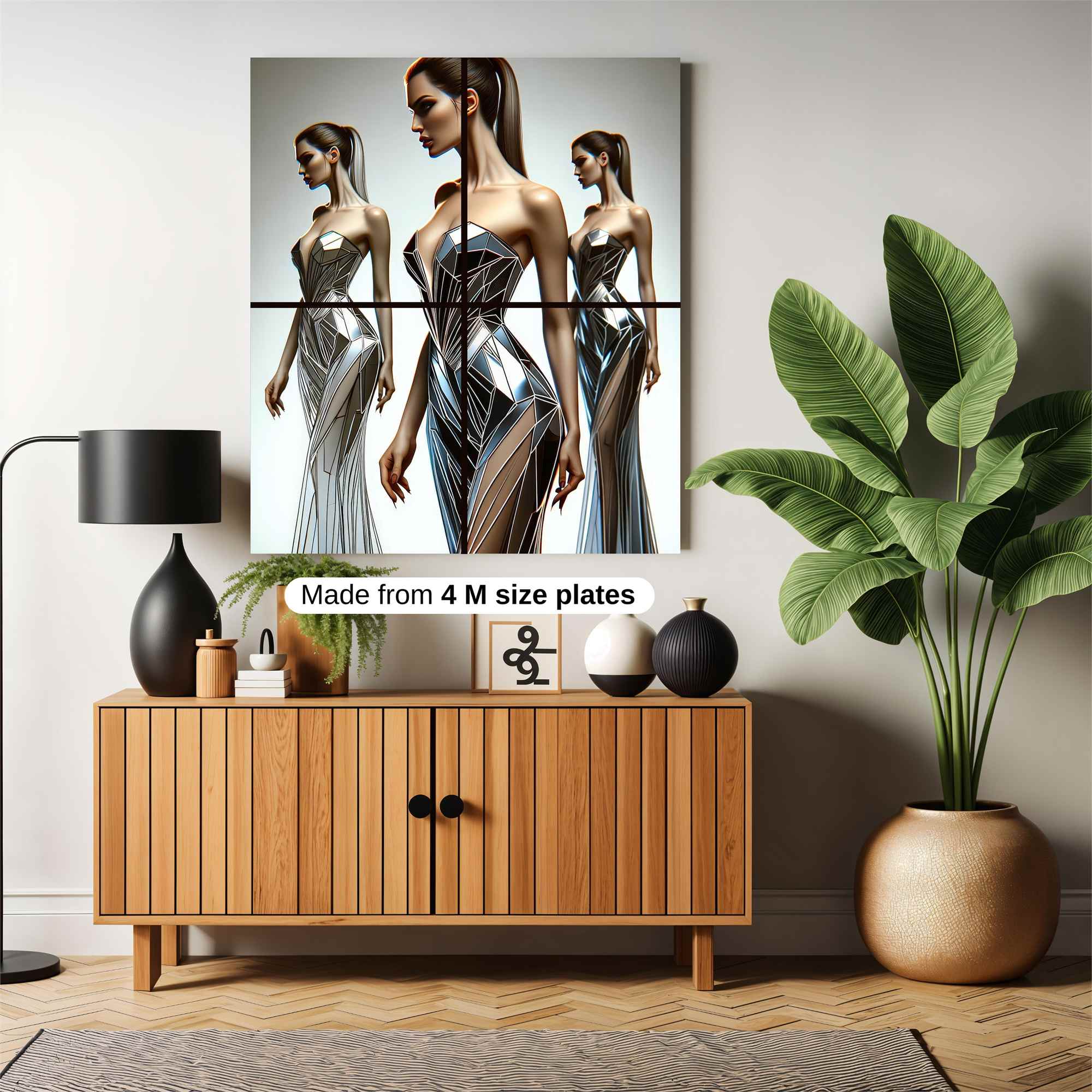 Futuristic Elegance Safe Wall Magnetic / M