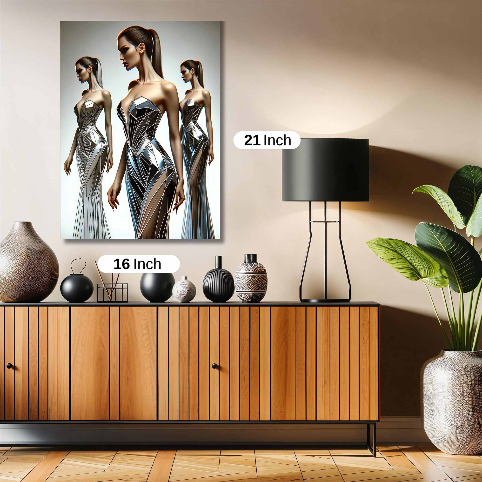 Futuristic Elegance Safe Wall Magnetic / M