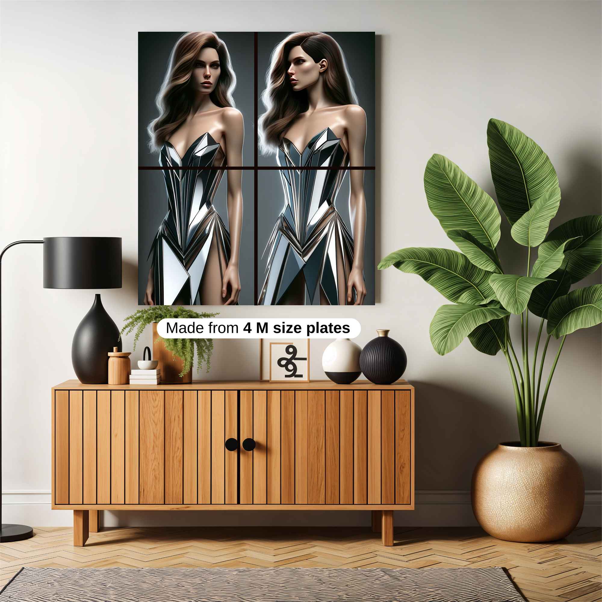 Mirror Elegance Safe Wall Magnetic / M