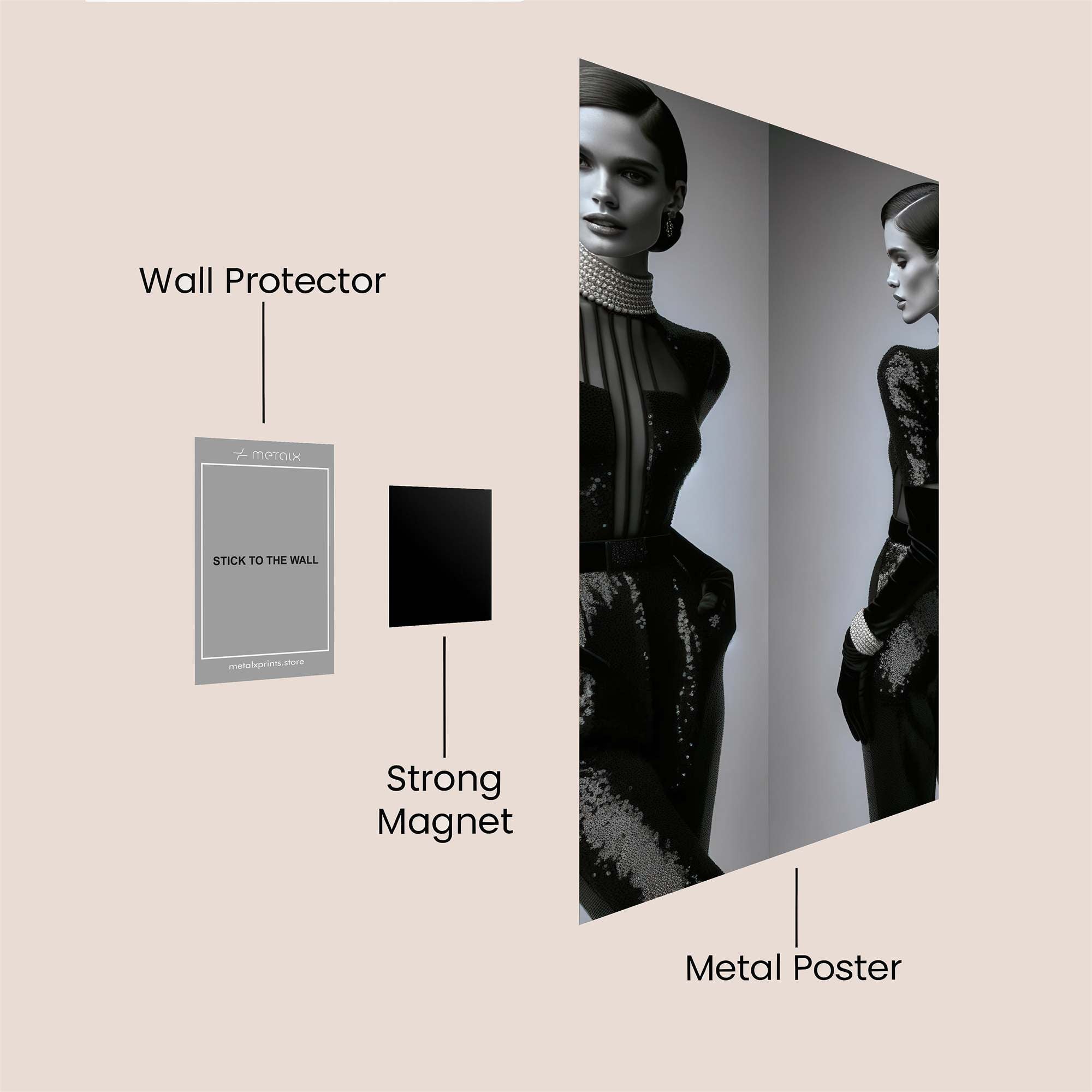 Elegant Enigma Safe Wall Magnetic / M